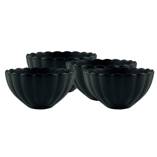 Lafayette Noir Stoneware Cereal Bowl, Set of 4 Canvas Home Black, Bowls, Cereal Bowl, Ellen DeGeneres, Lafayette, Lafayette Noir, Noir, Portugal