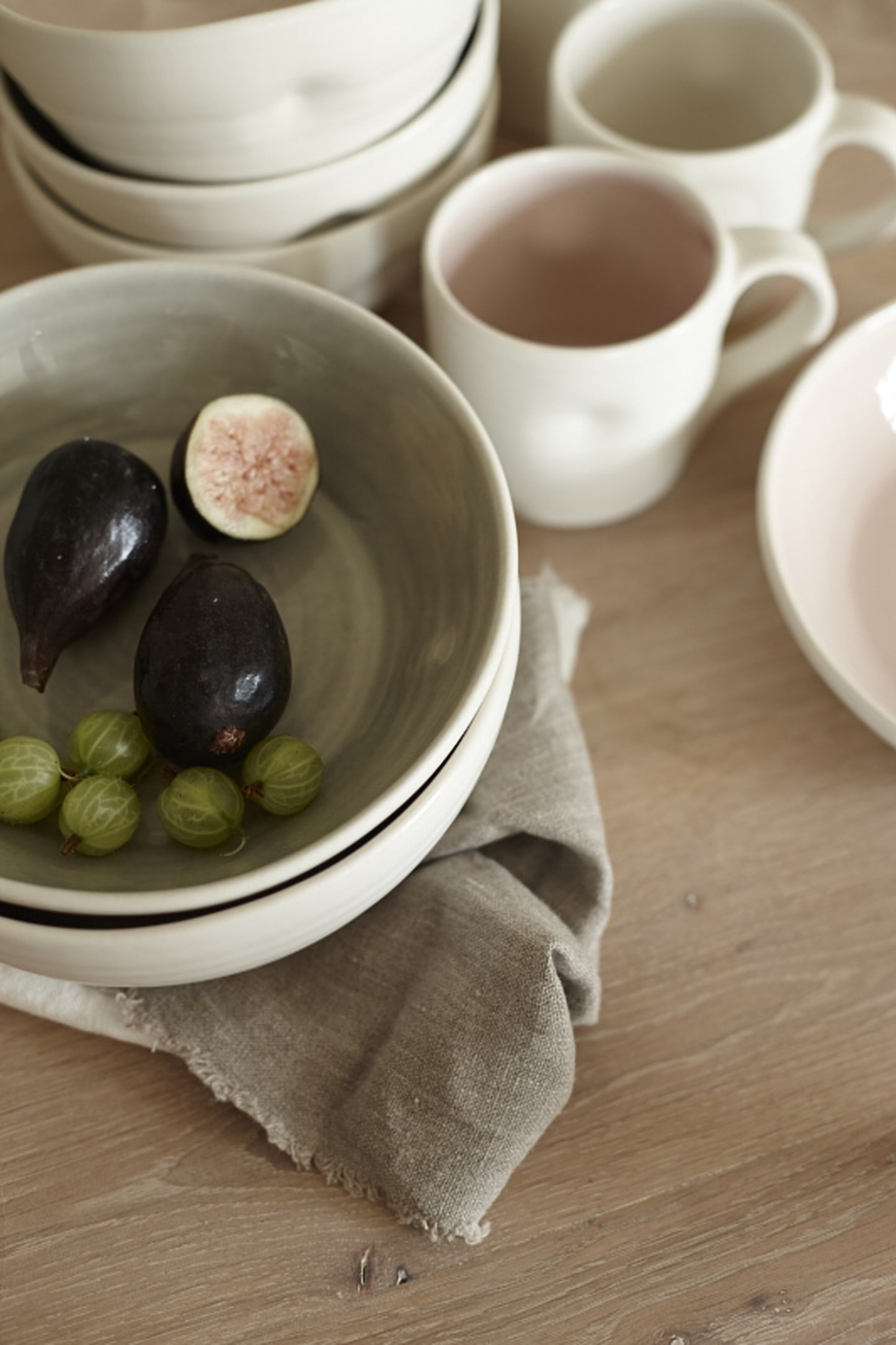 Pinch Cereal Bowl in Grey - Set of 4