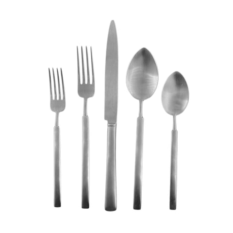 Hvar Brushed Stainless Steel 5 Piece Cutlery Set - Service for 1