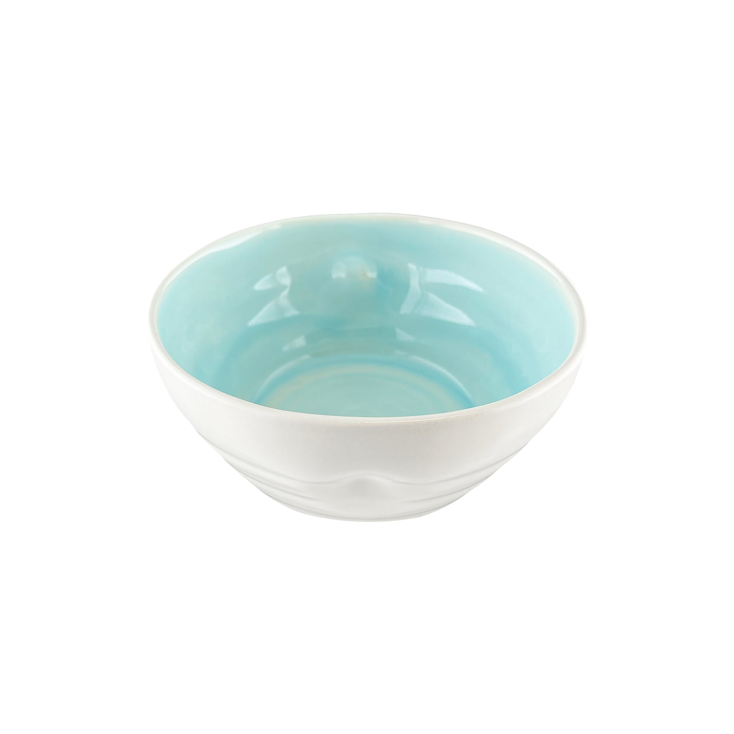 Pinch Cereal Bowl in Aqua