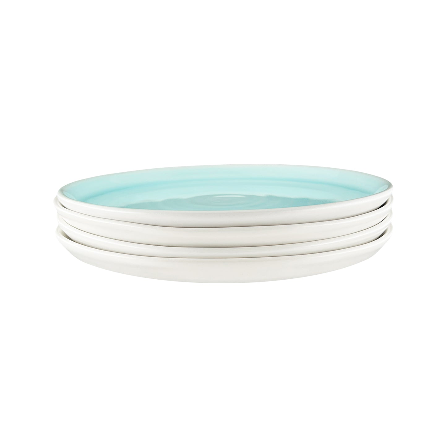 Pinch Dinner Plate in Aqua - Set of 4
