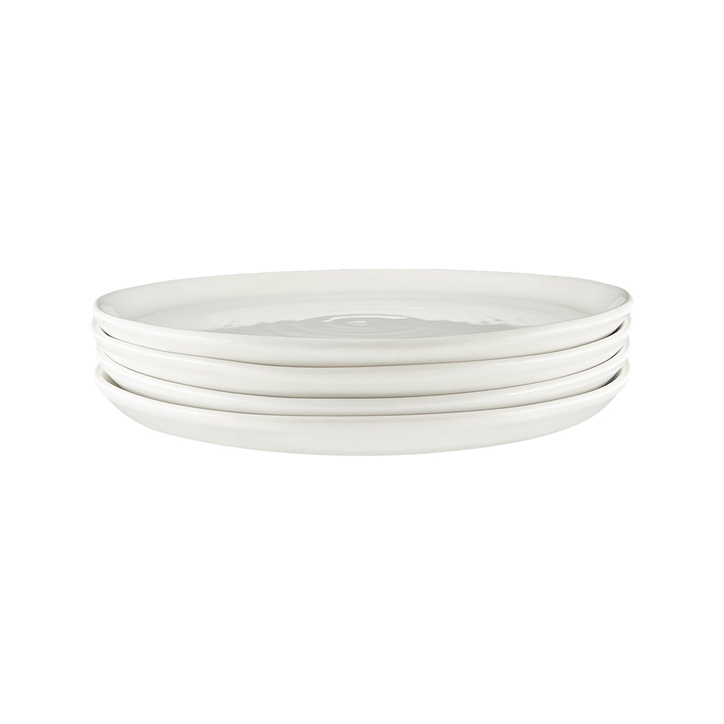 Pinch Dinner Plate in White - Set of 4