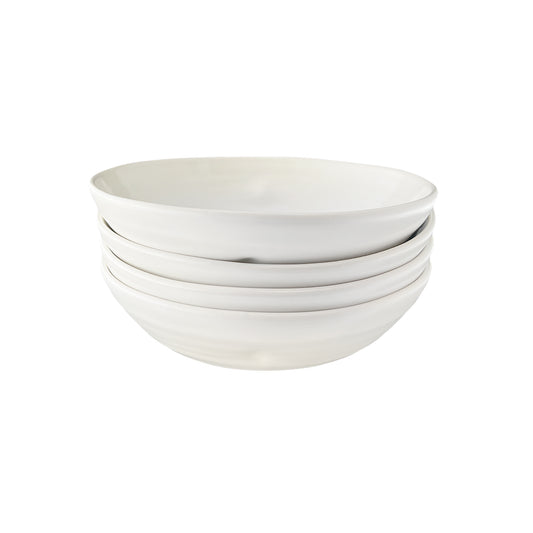 Pinch Pasta Bowl in White - Set of 4