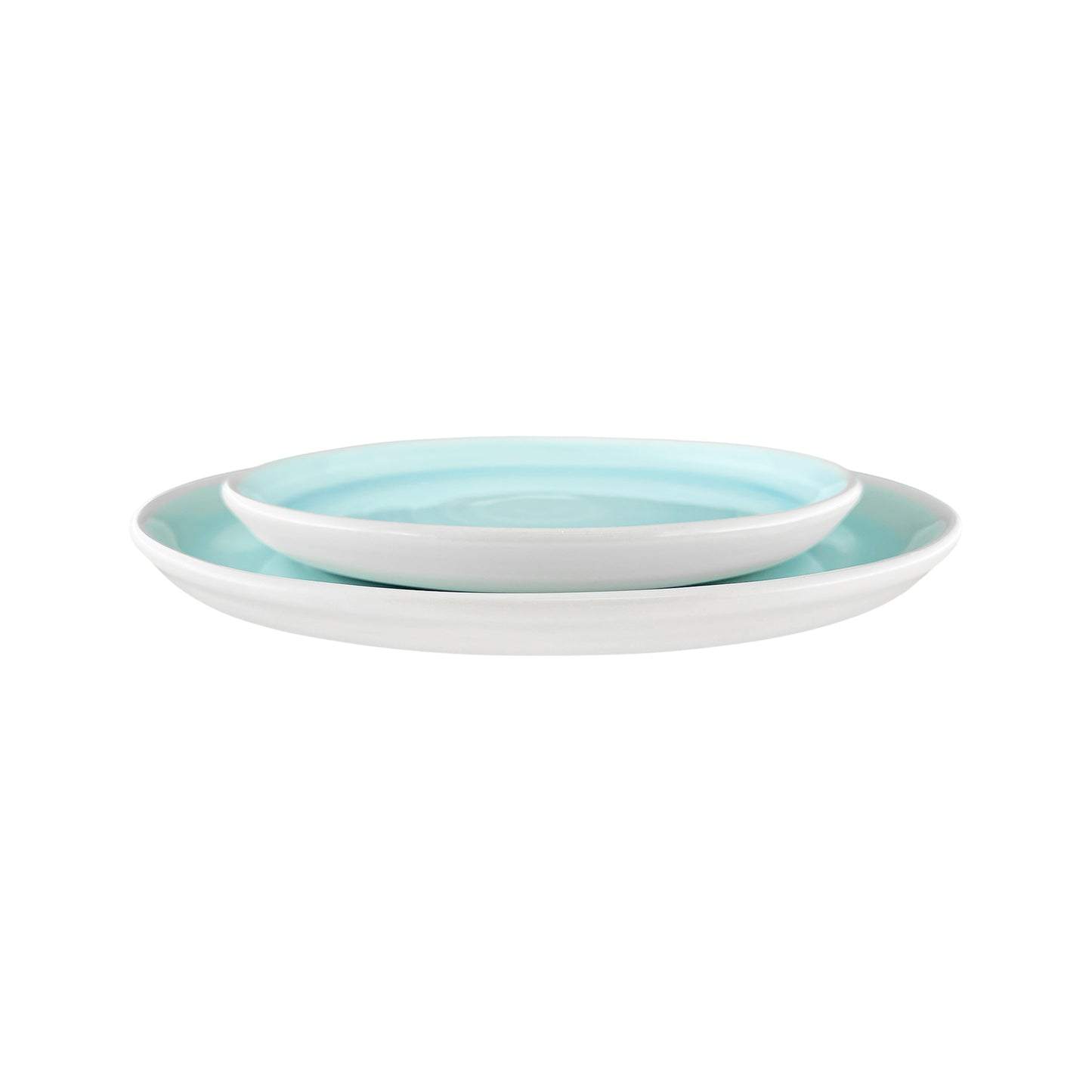 Pinch Dinner Plate in Aqua - Set of 4
