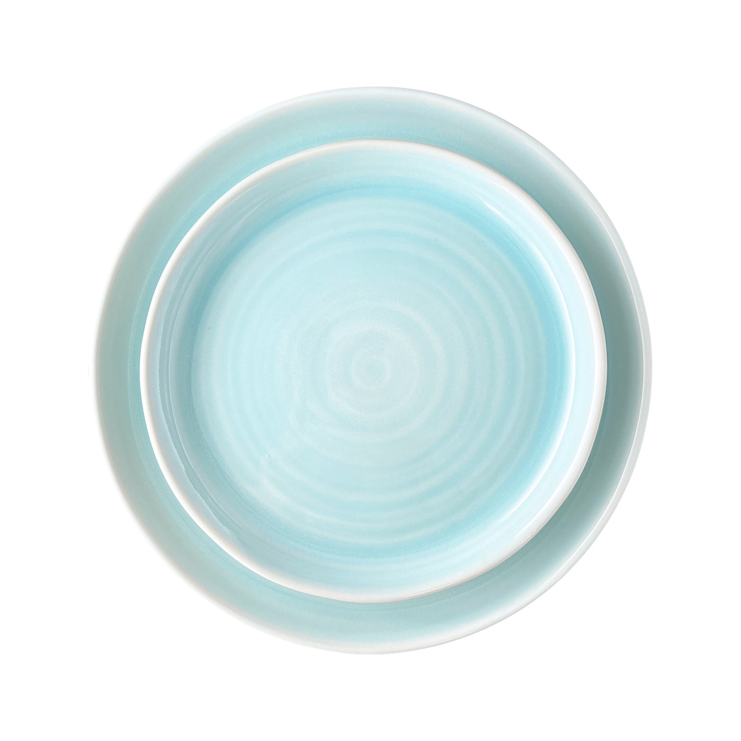 Pinch Dinner Plate in Aqua - Set of 4