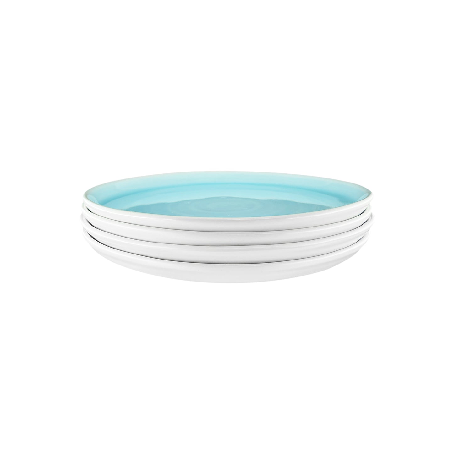 Pinch Salad Plate in Aqua - Set of 4