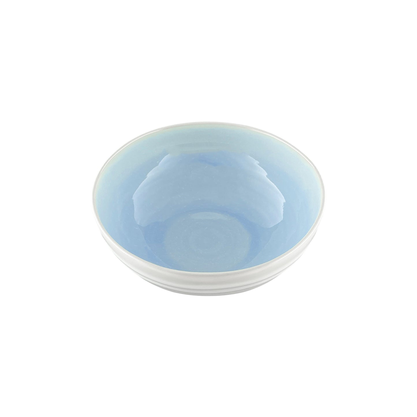 Lines Blue Stoneware Cereal Bowl, Set of 4
