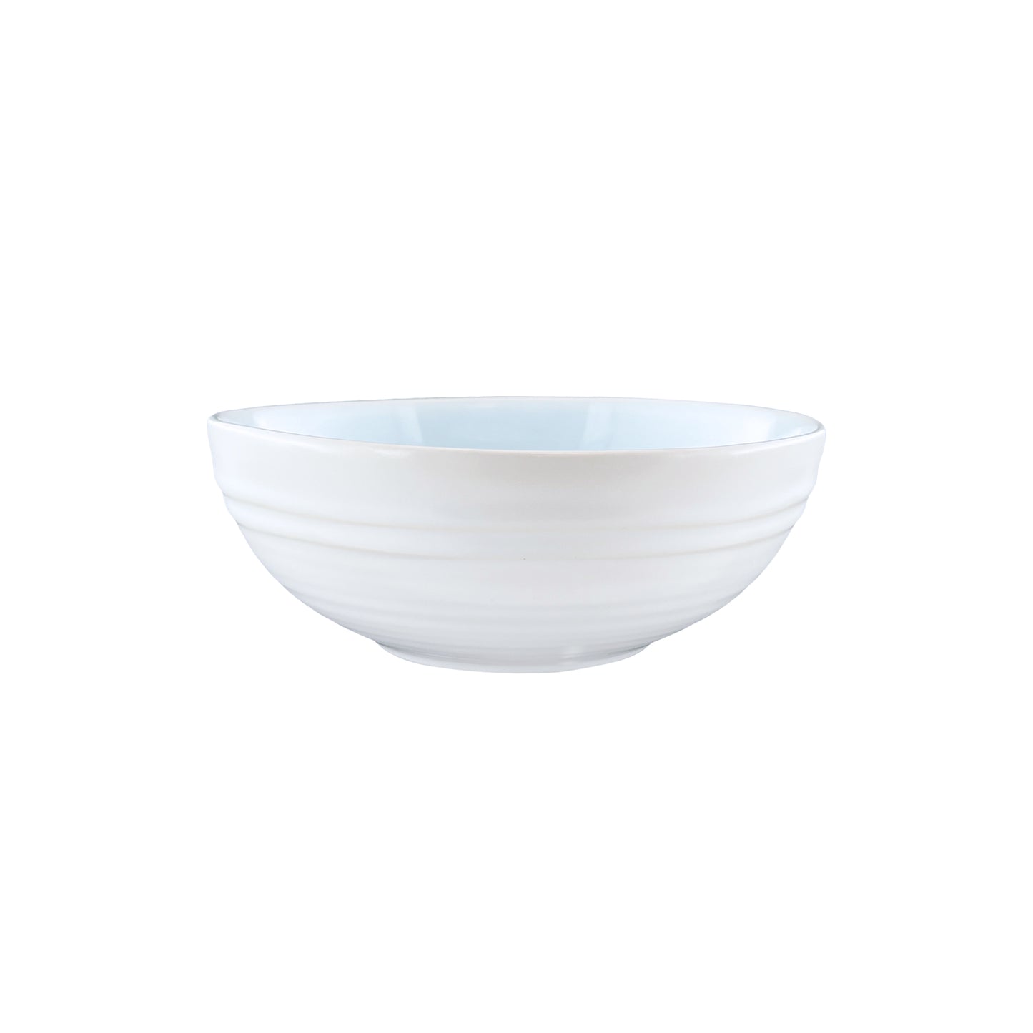 Lines Blue Stoneware Cereal Bowl, Set of 4