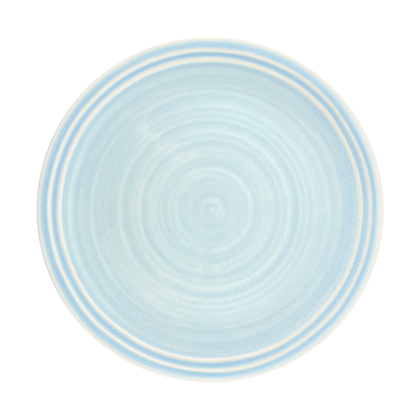 Lines Blue Stoneware Dinner Plate, Set of 4