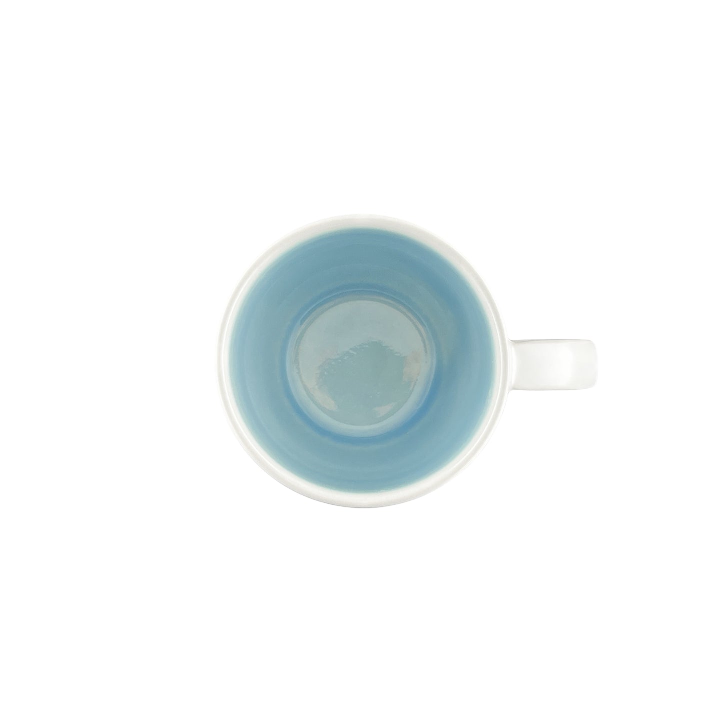 Lines Blue Stoneware Mug, Set of 4