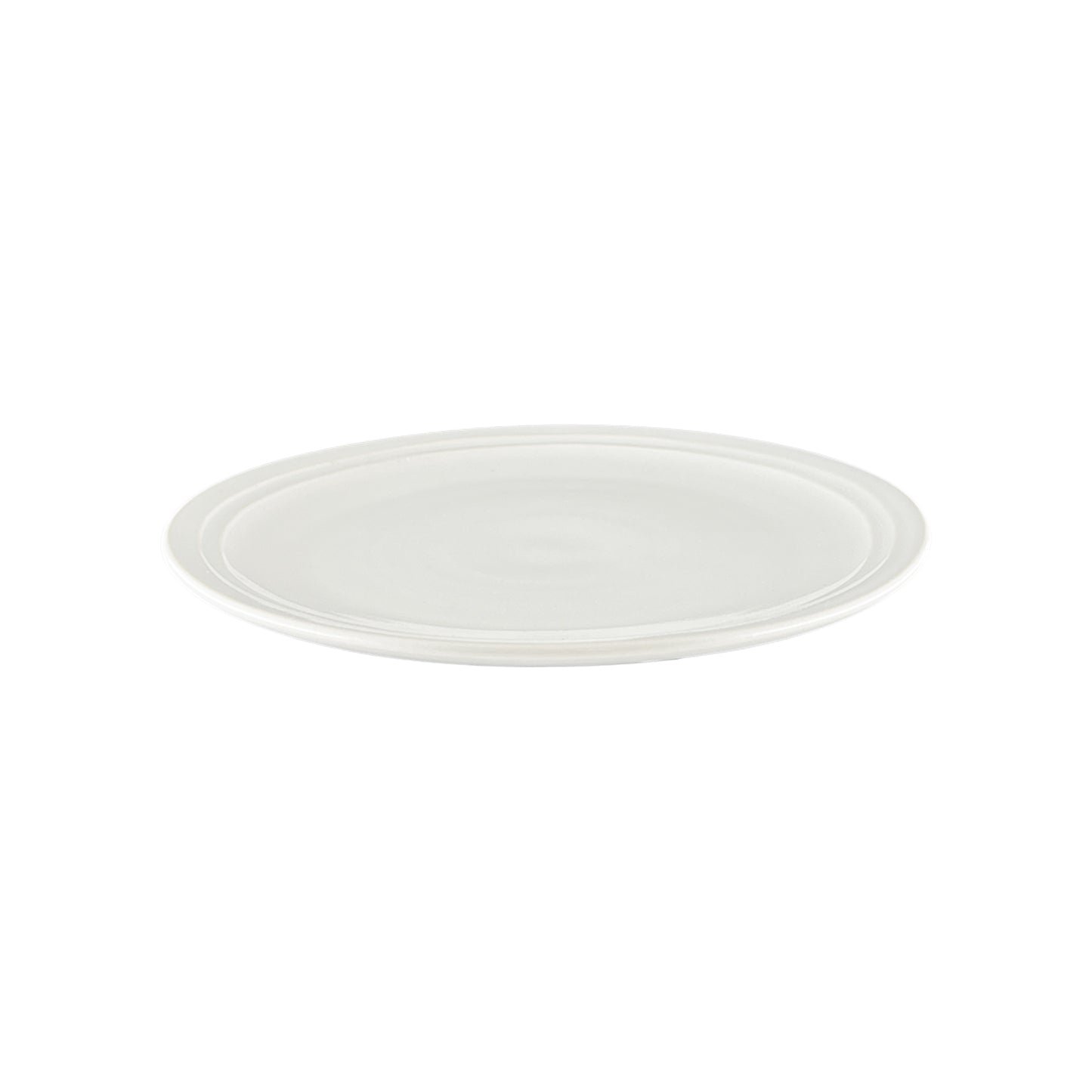 Lines White Stoneware 16 Piece Dinnerware Set, Service For 4