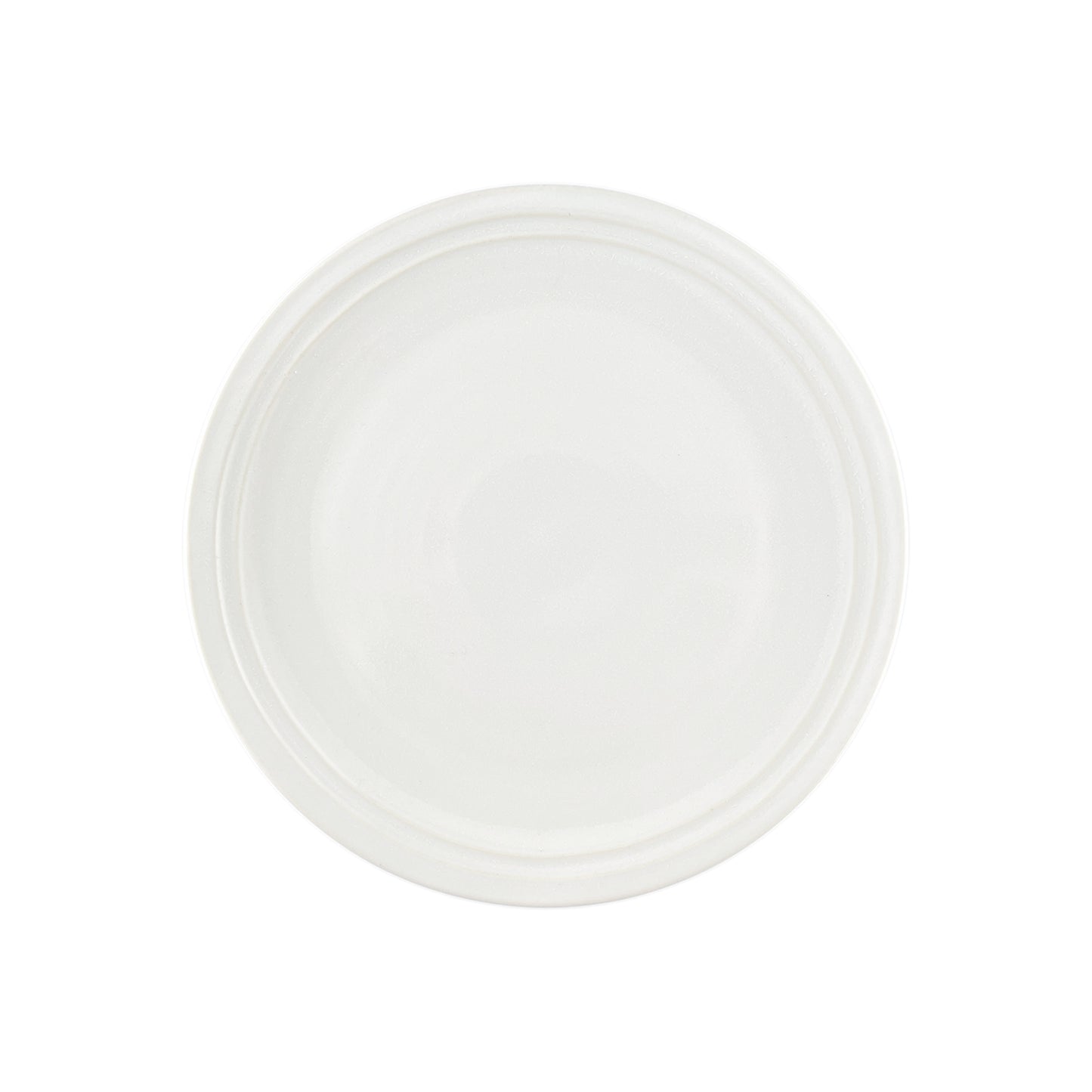 Lines White Stoneware 16 Piece Dinnerware Set, Service For 4