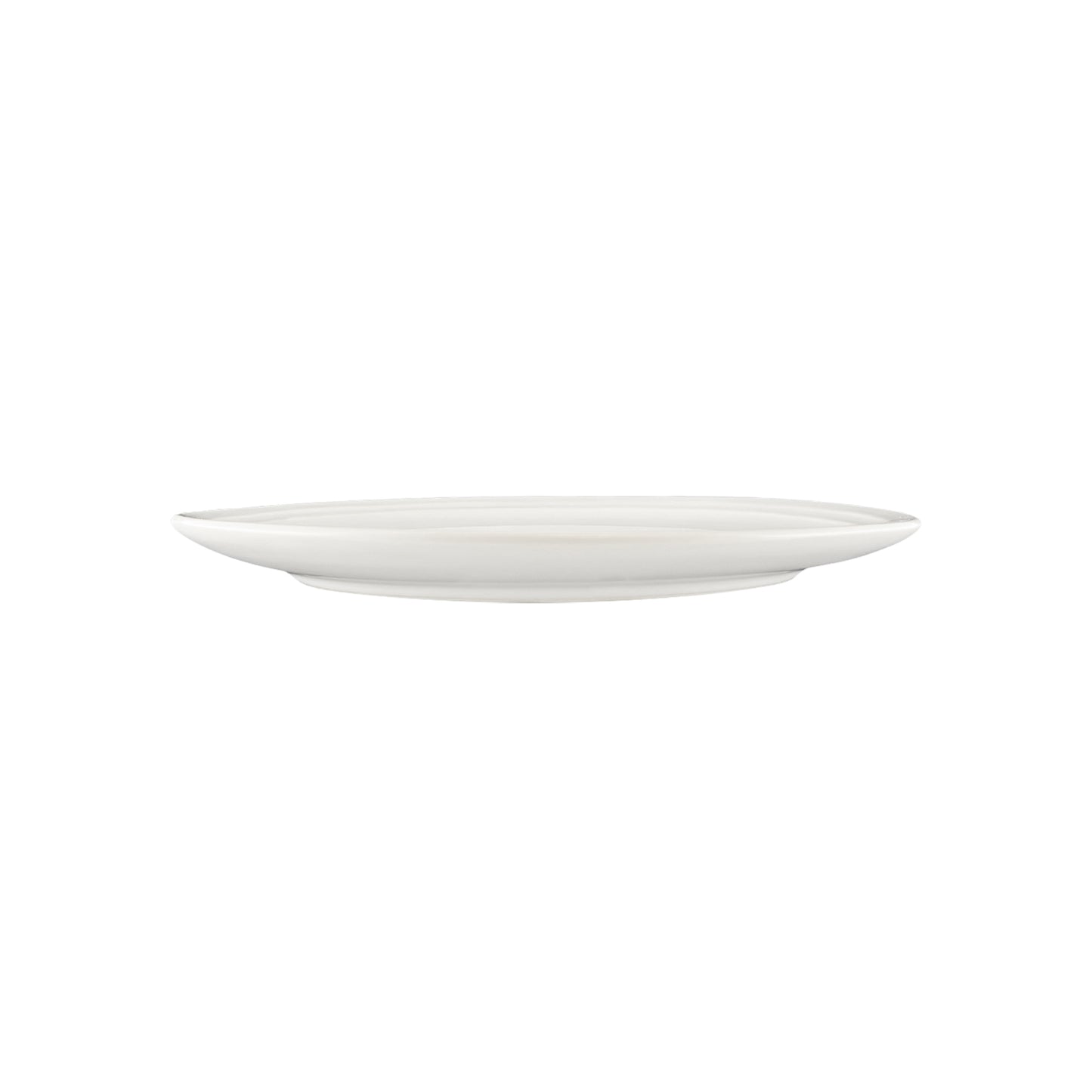 Lines White Stoneware 16 Piece Dinnerware Set, Service For 4