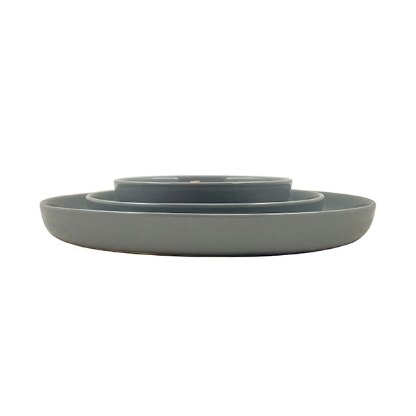 Reims Mezze Plate - Set of 4 - Stone Canvas Home canvas home, contemporary dinnerware, dinner party, dinnerware, dinnerware sets, dish sets, family, Grey, Large, modern dinnerware, Place Setting, Plates, reims, simple dinnerware, tabletop, tableware