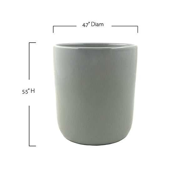 Reims Stoneware Mediterranean Utensil Cup, Set of 2