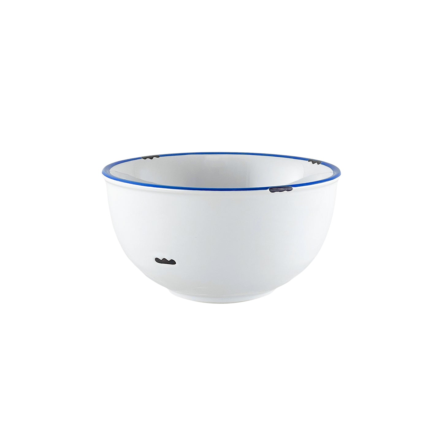 Tinware Bowl in White - Set of 4