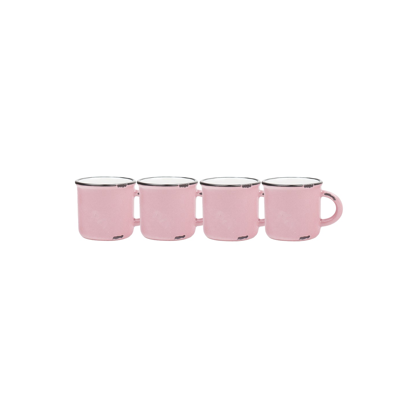 Tinware Espresso Mug in Pink - Set of 4