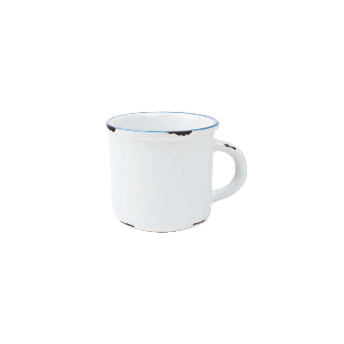 Tinware Espresso Mug in White - Set of 4