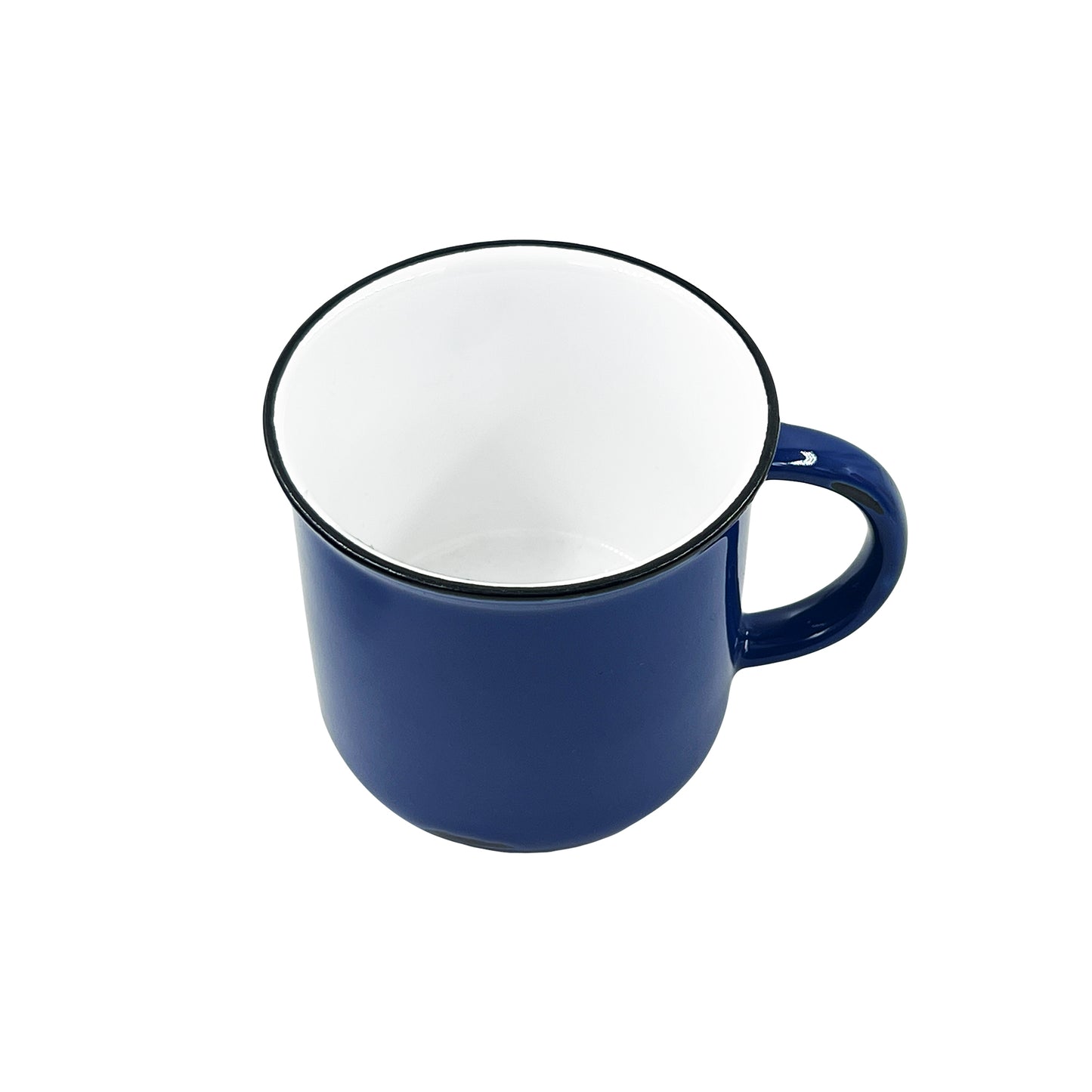 Tinware Mug in Blue - Set of 4