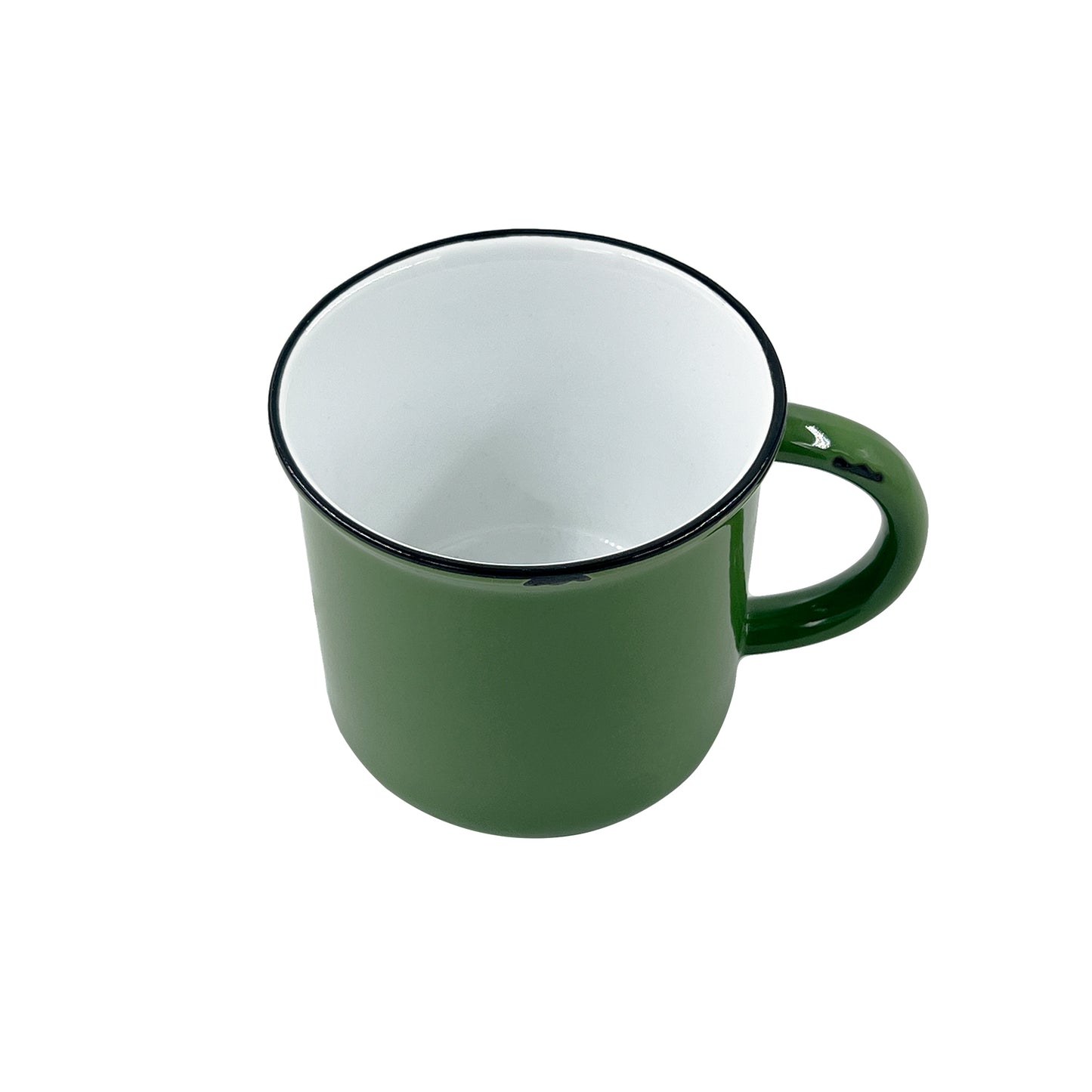 Tinware Mug in Green - Set of 4