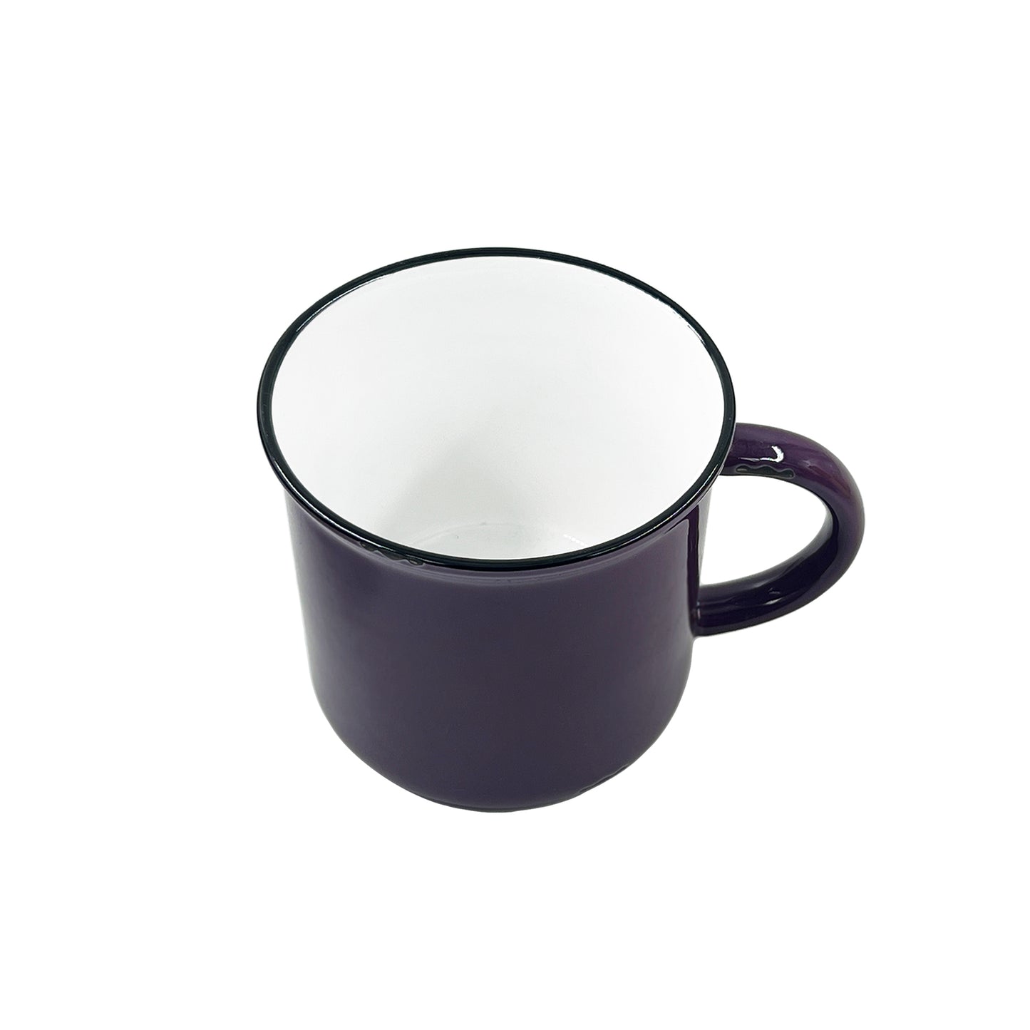Tinware Mug in Plum - Set of 4