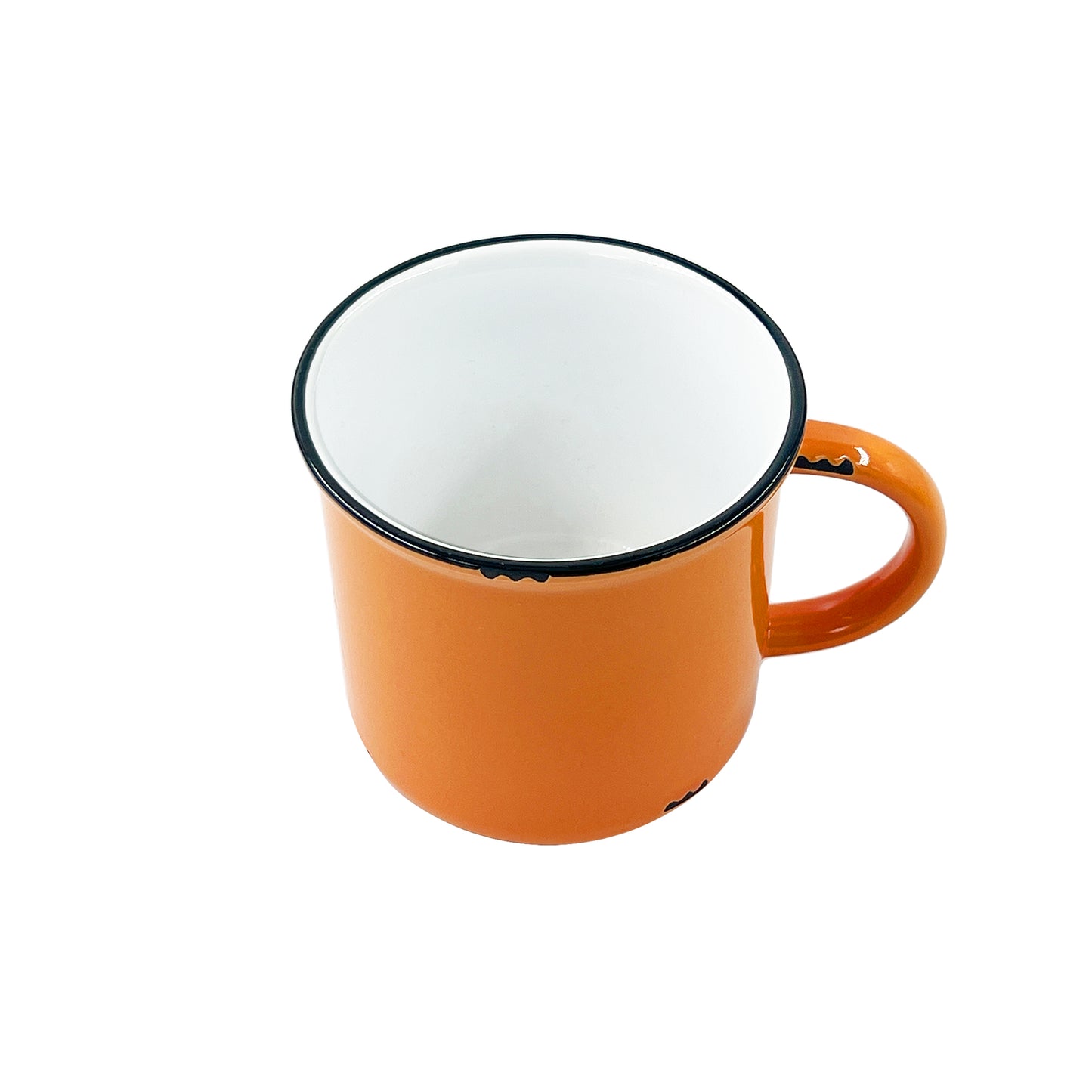 Tinware Mug in Burnt Orange - Set of 4