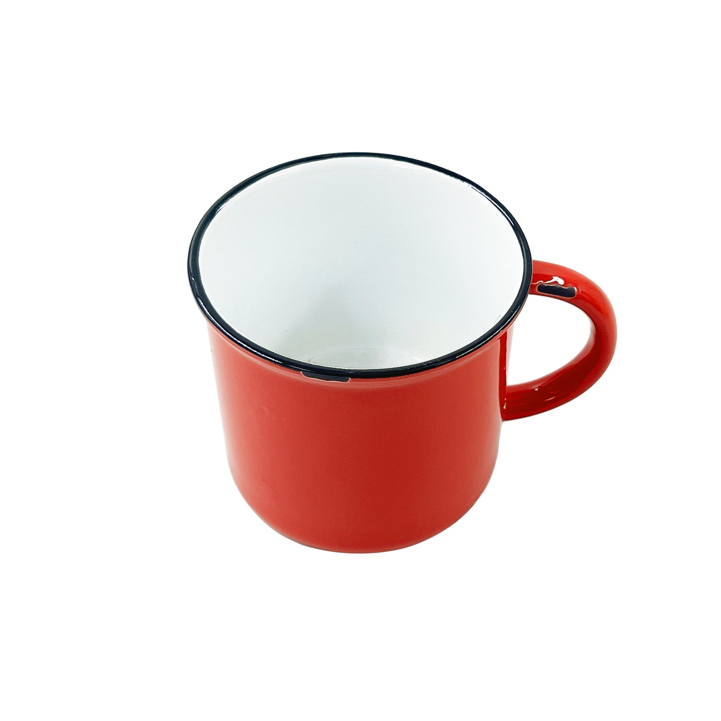 Tinware Mug in Red - Set of 4