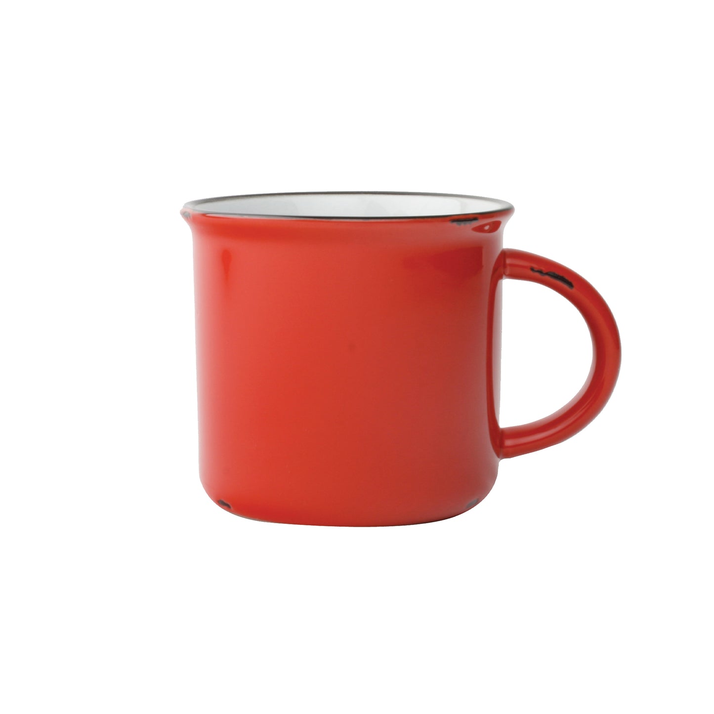 Tinware Mug in Red - Set of 4