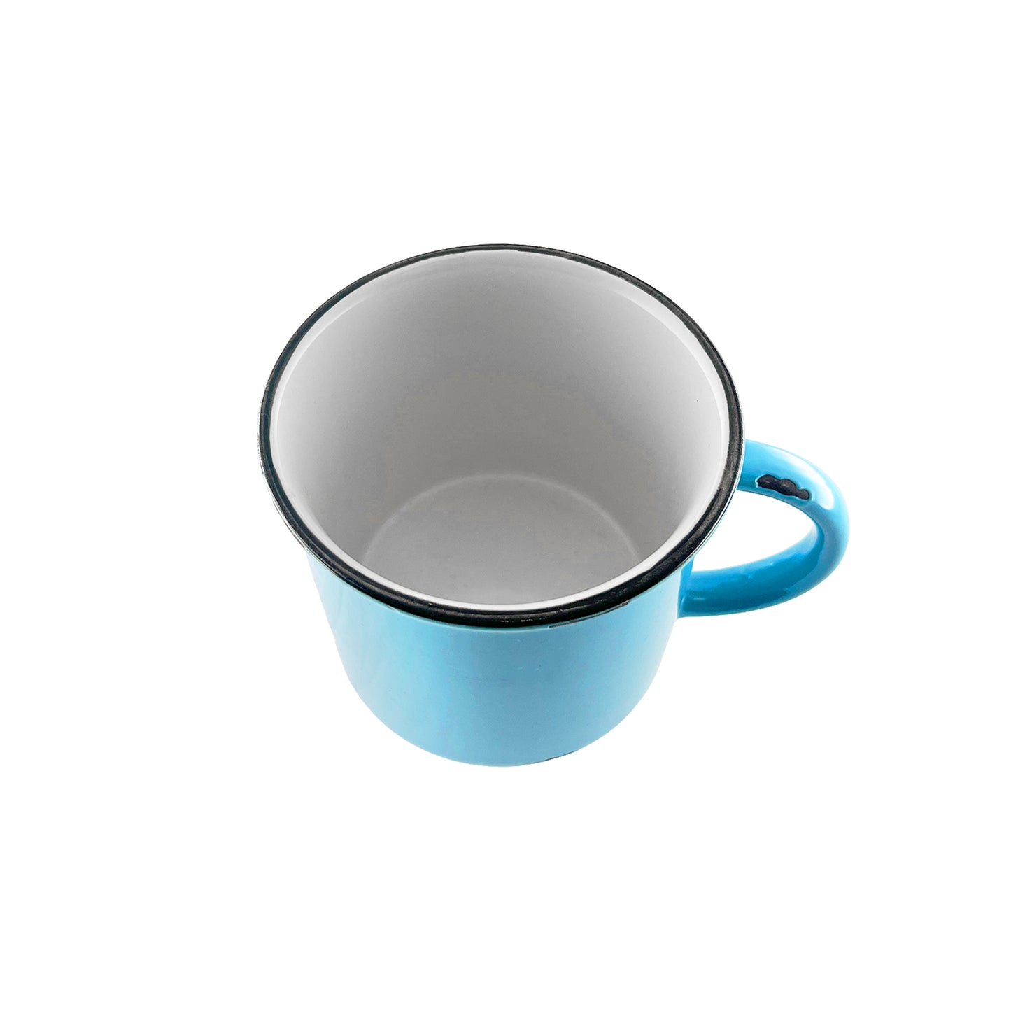 Tinware Mug in Teal - Set of 4