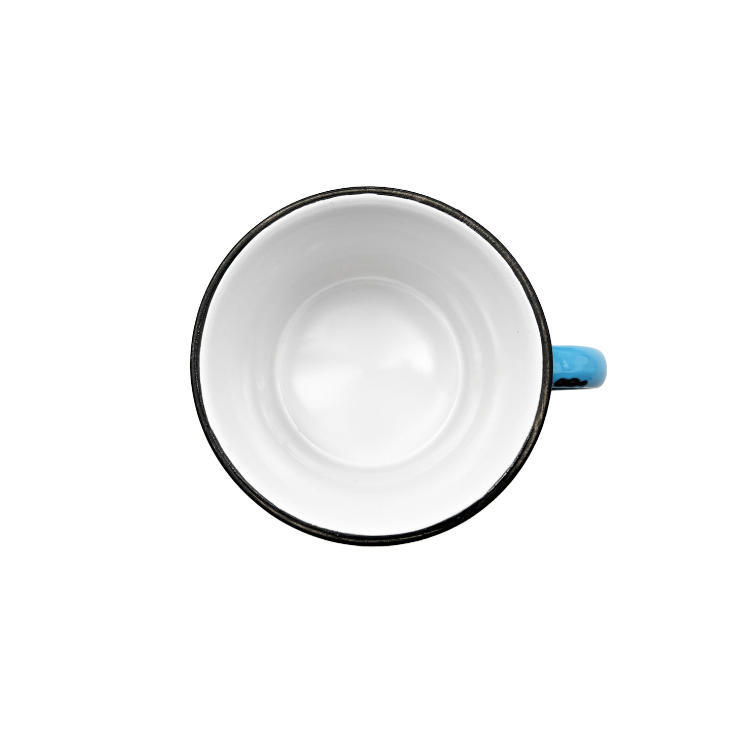 Tinware Mug in Teal - Set of 4