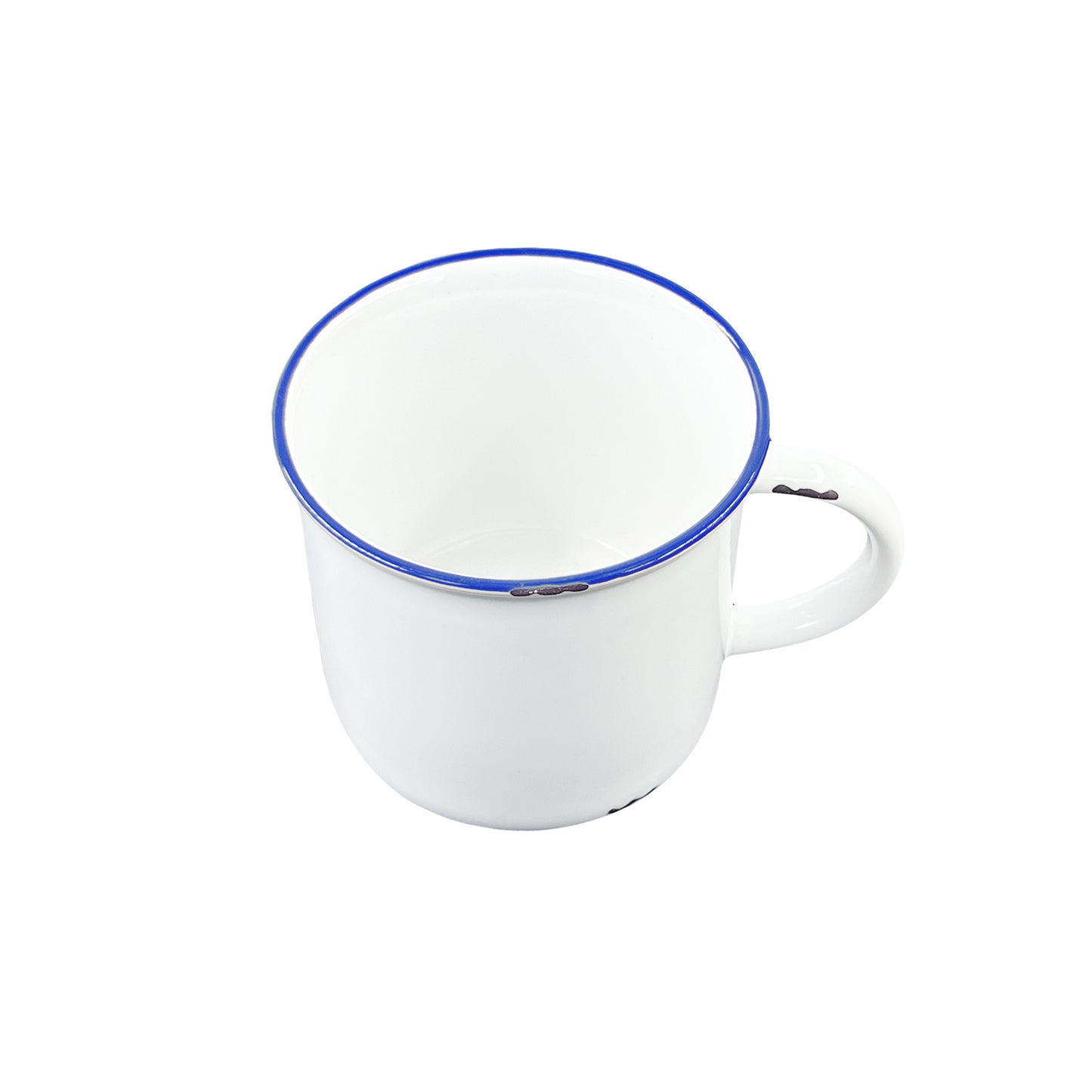 Tinware Mug in White - Set of 4