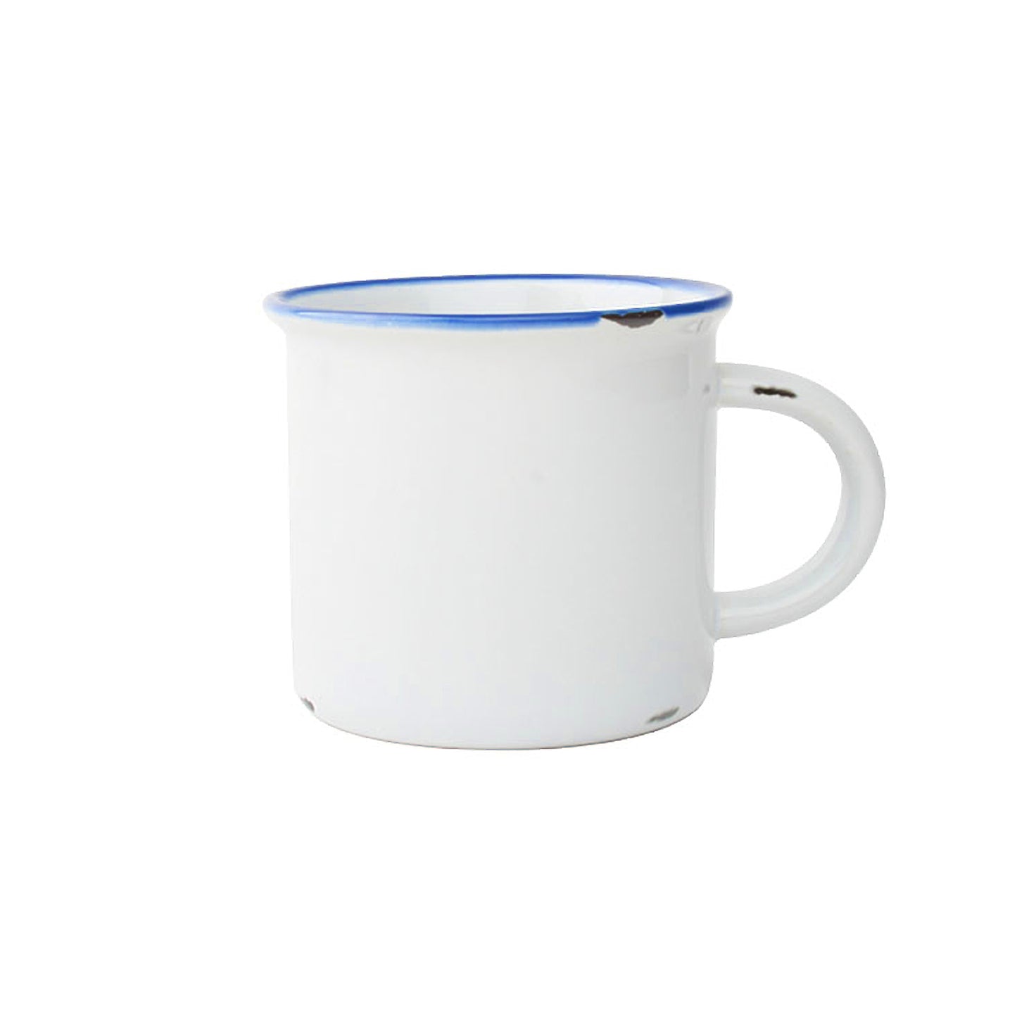 Tinware Mug in White - Set of 4