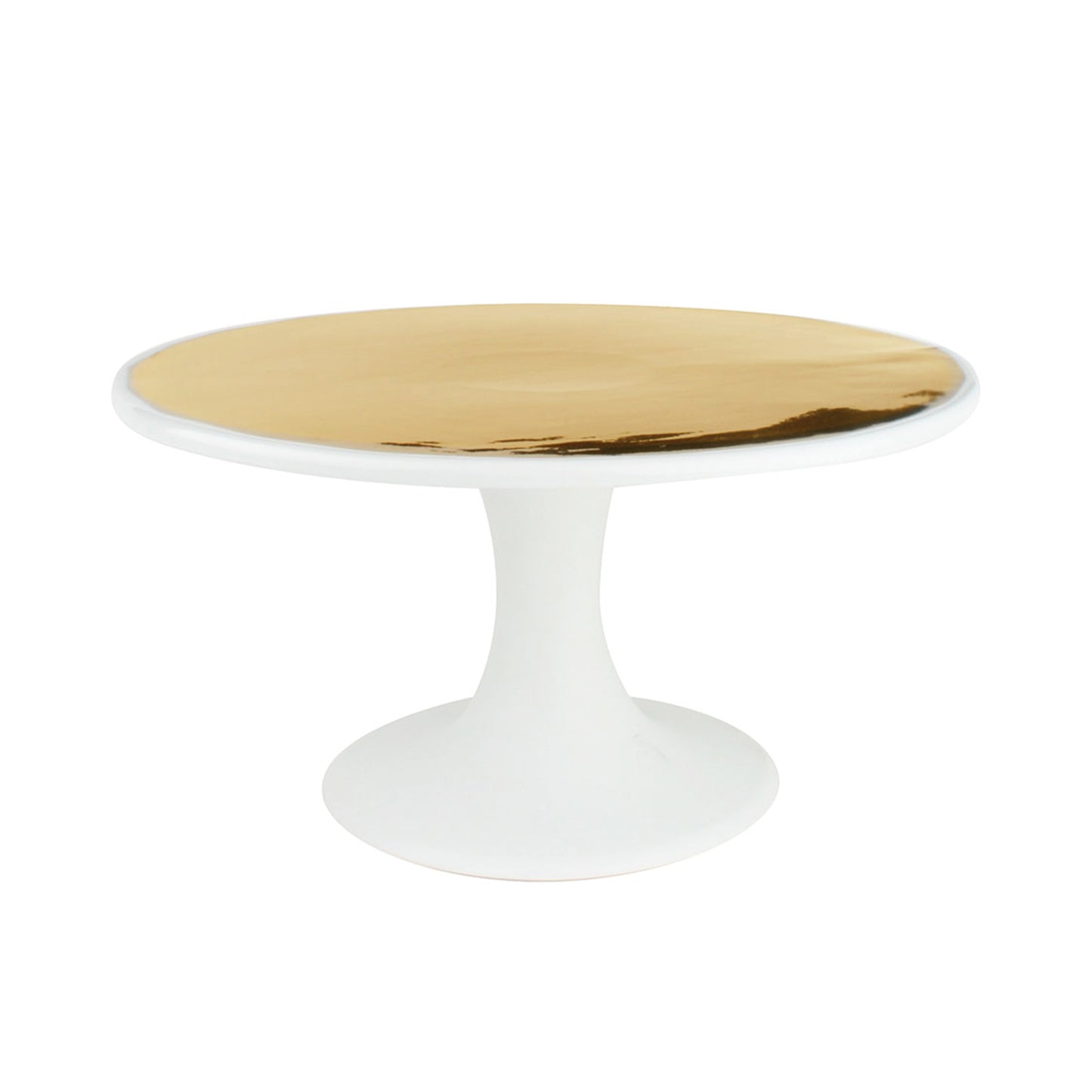 Dauville Gold Metallic Porcelain Cake Stand