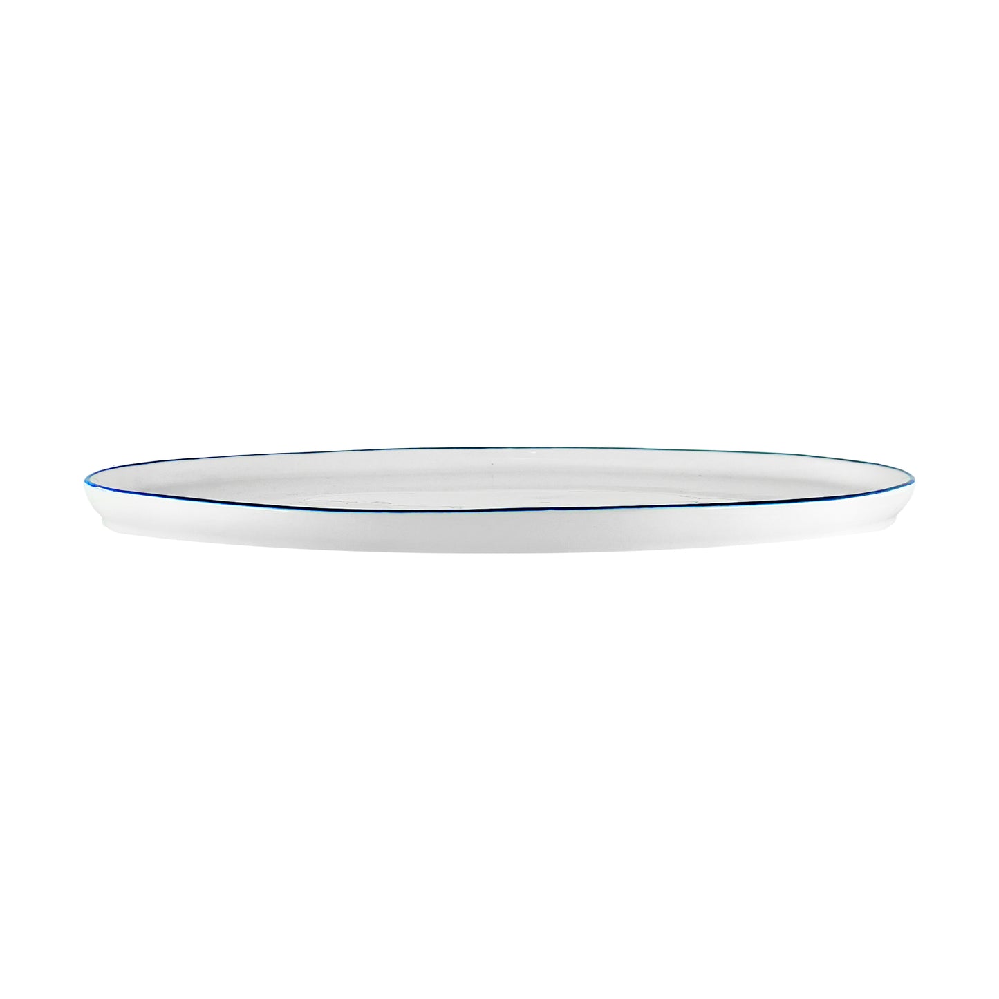 Abbesses Blue Rim Porcelain Small Serving Platter