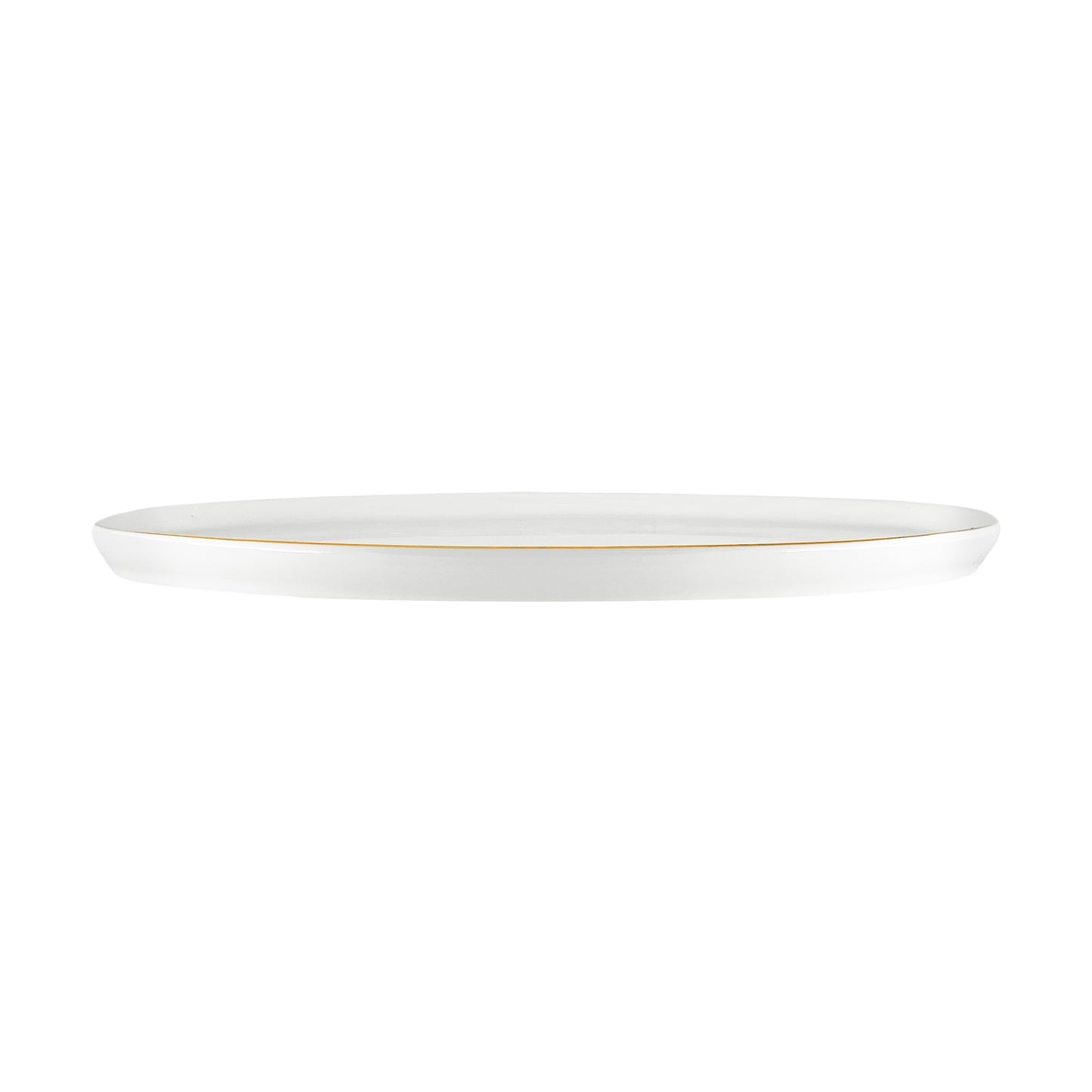 Abbesses Gold Rim Porcelain Small Serving Platter