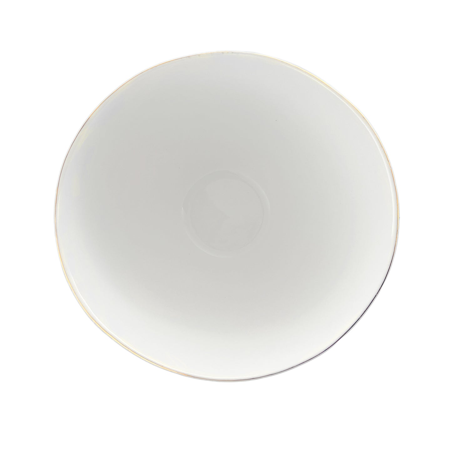 Abbesses Gold Rim Porcelain Serving Bowl, Set of 2