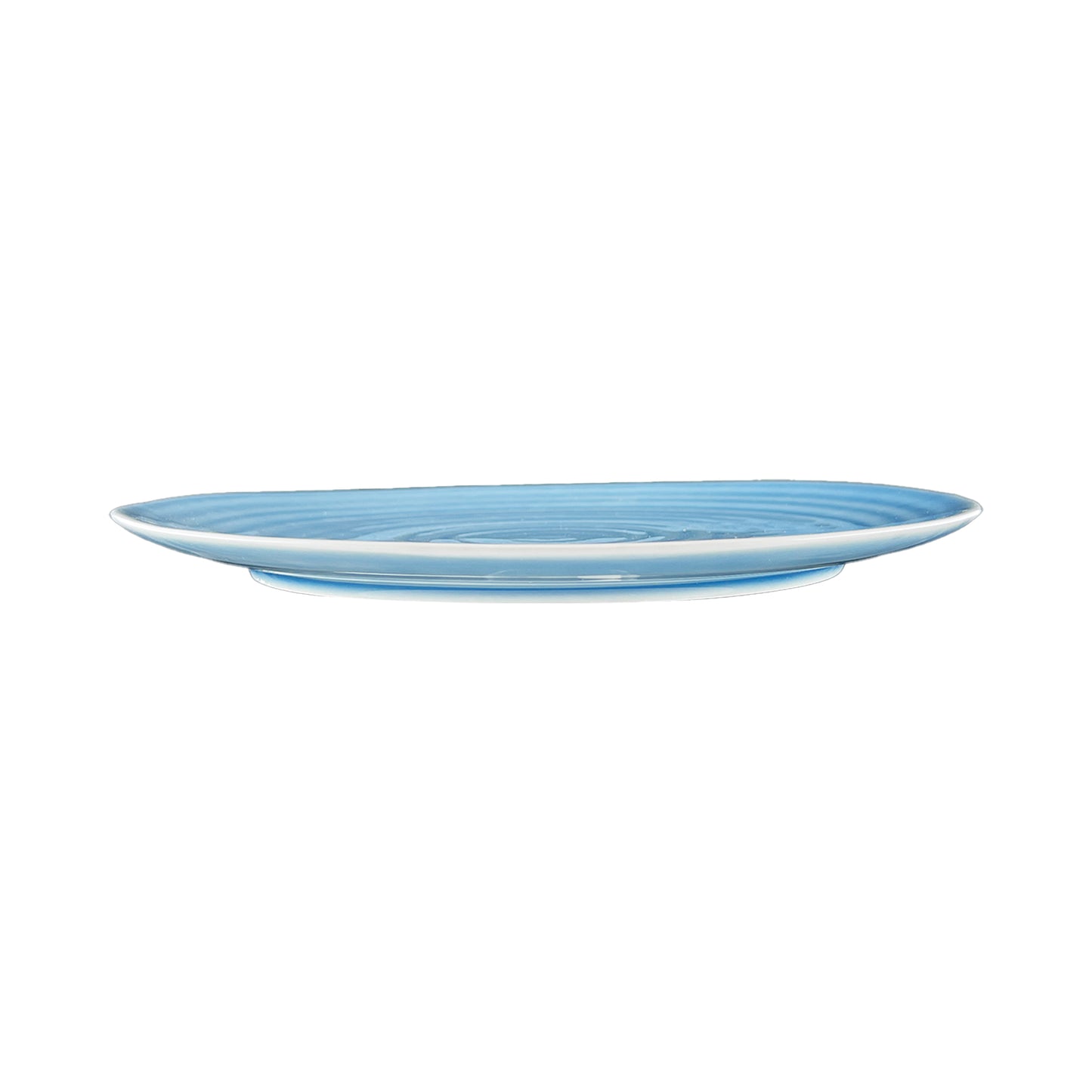 Daniel Smith Blue Porcelain 16 Piece Dinnerware Set, Service For 4
