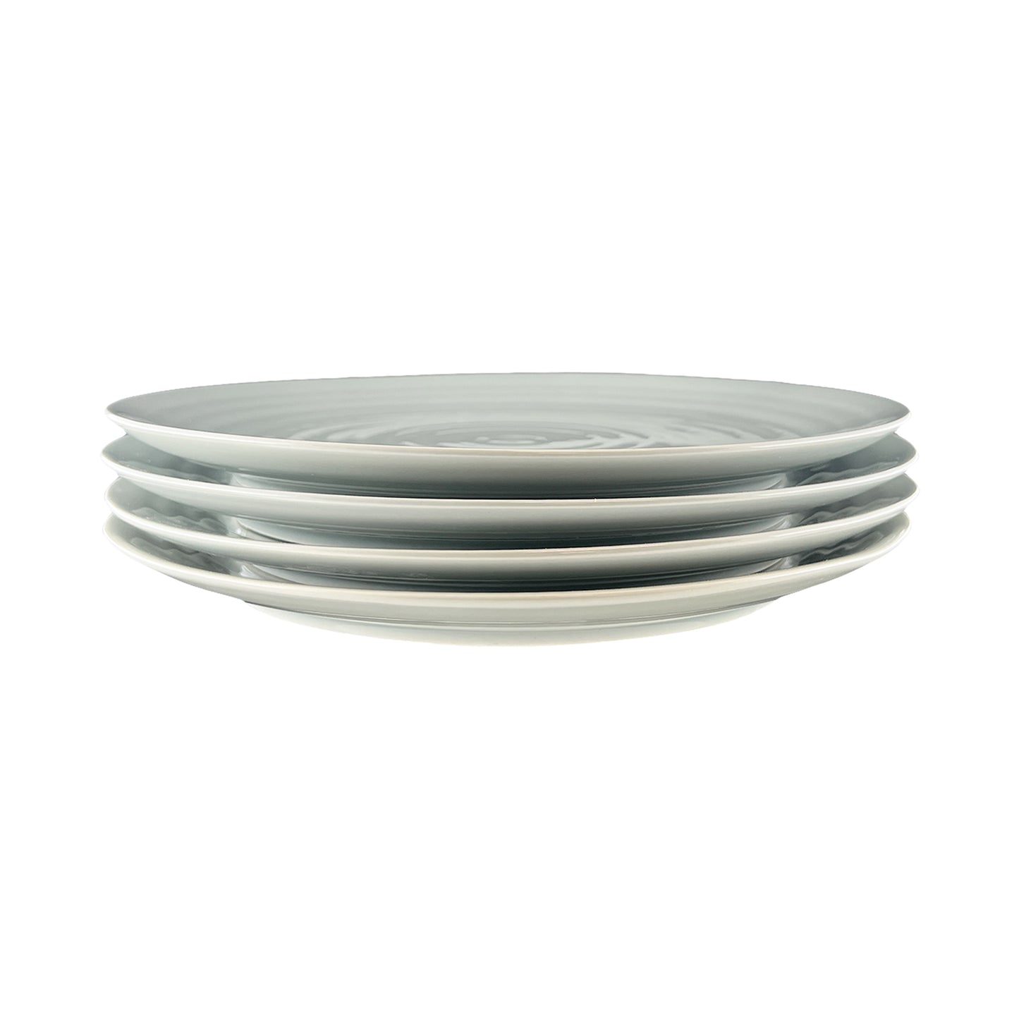 Daniel Smith Smoke Porcelain 16 Piece Dinnerware Set, Service For 4