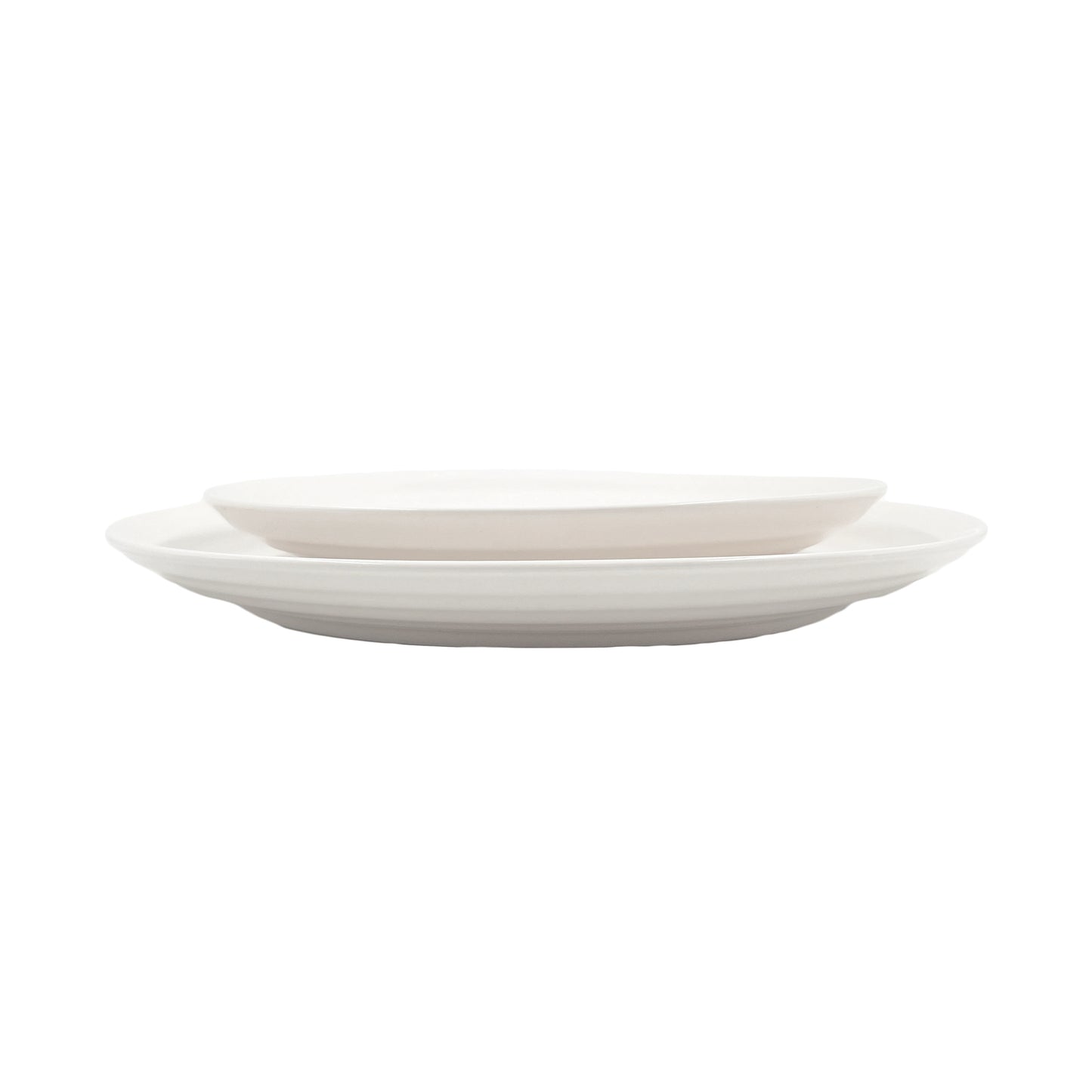 Daniel Smith Ivory Porcelain 4 Piece Dinnerware Set, Service For 1