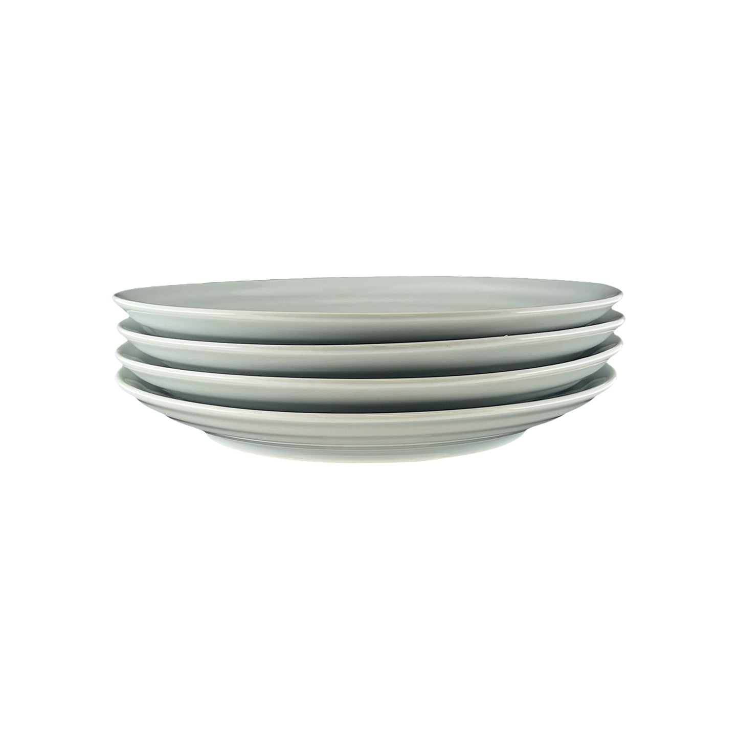 Daniel Smith Smoke Porcelain 16 Piece Dinnerware Set, Service For 4