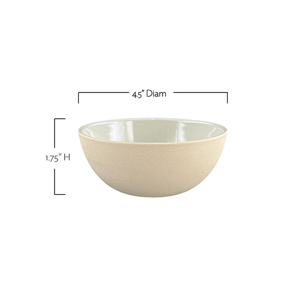 Shell Bisque White Porcelain Small Bowl, Set of 4