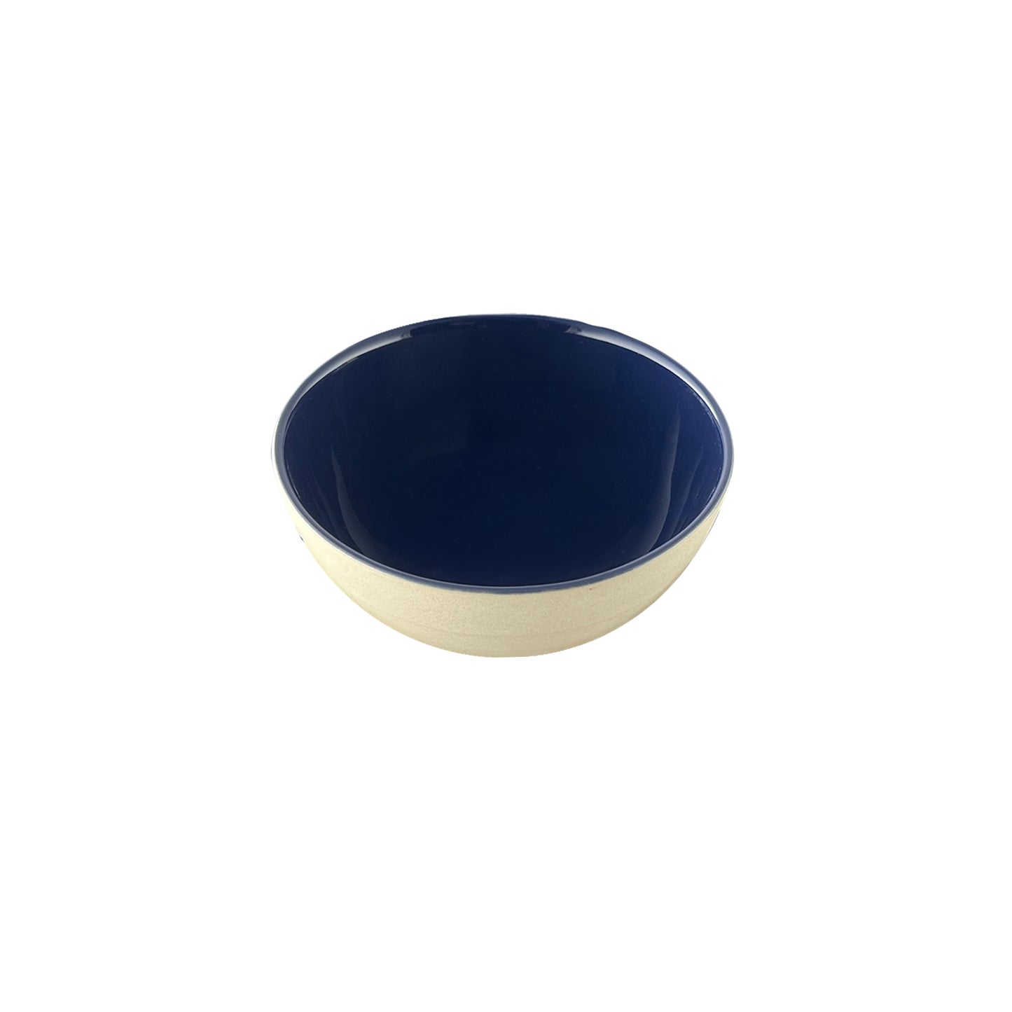 Shell Bisque Indigo Porcelain Small Bowl, Set of 4