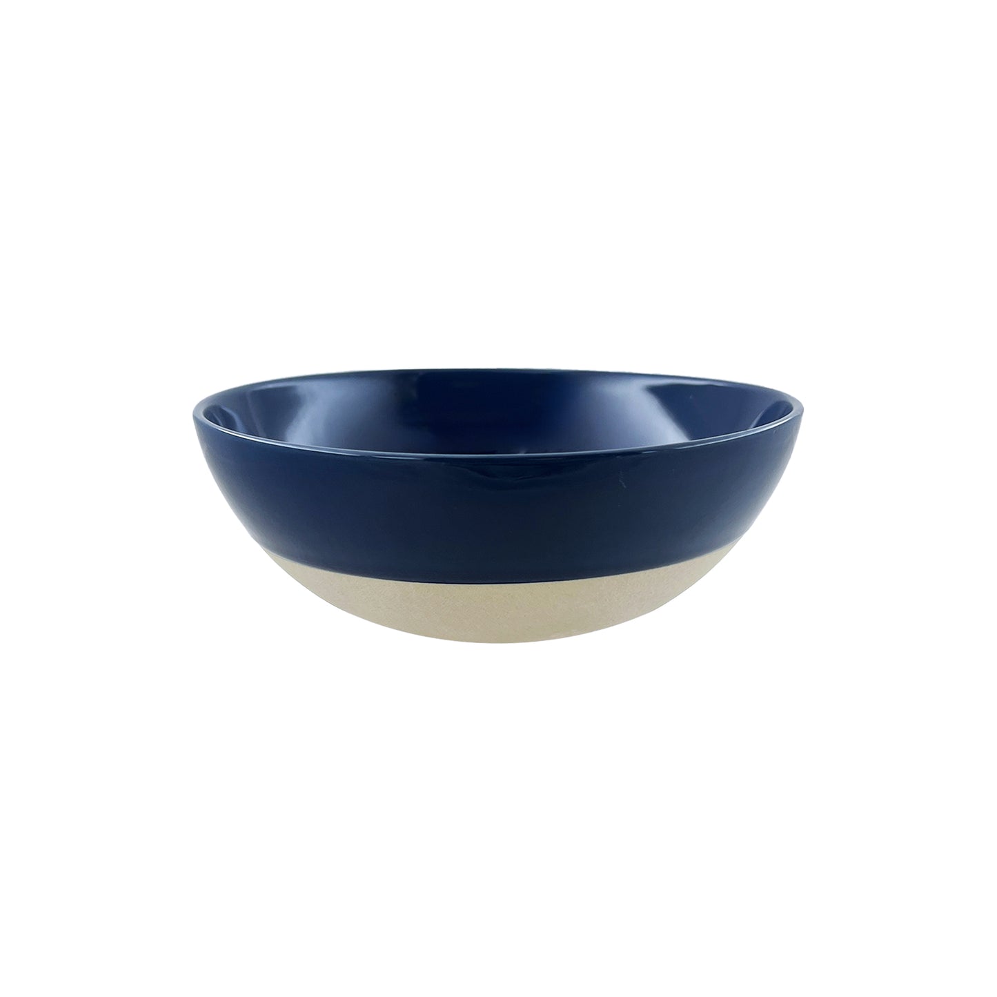 Shell Bisque Indigo Porcelain Cereal Bowl, Set of 4