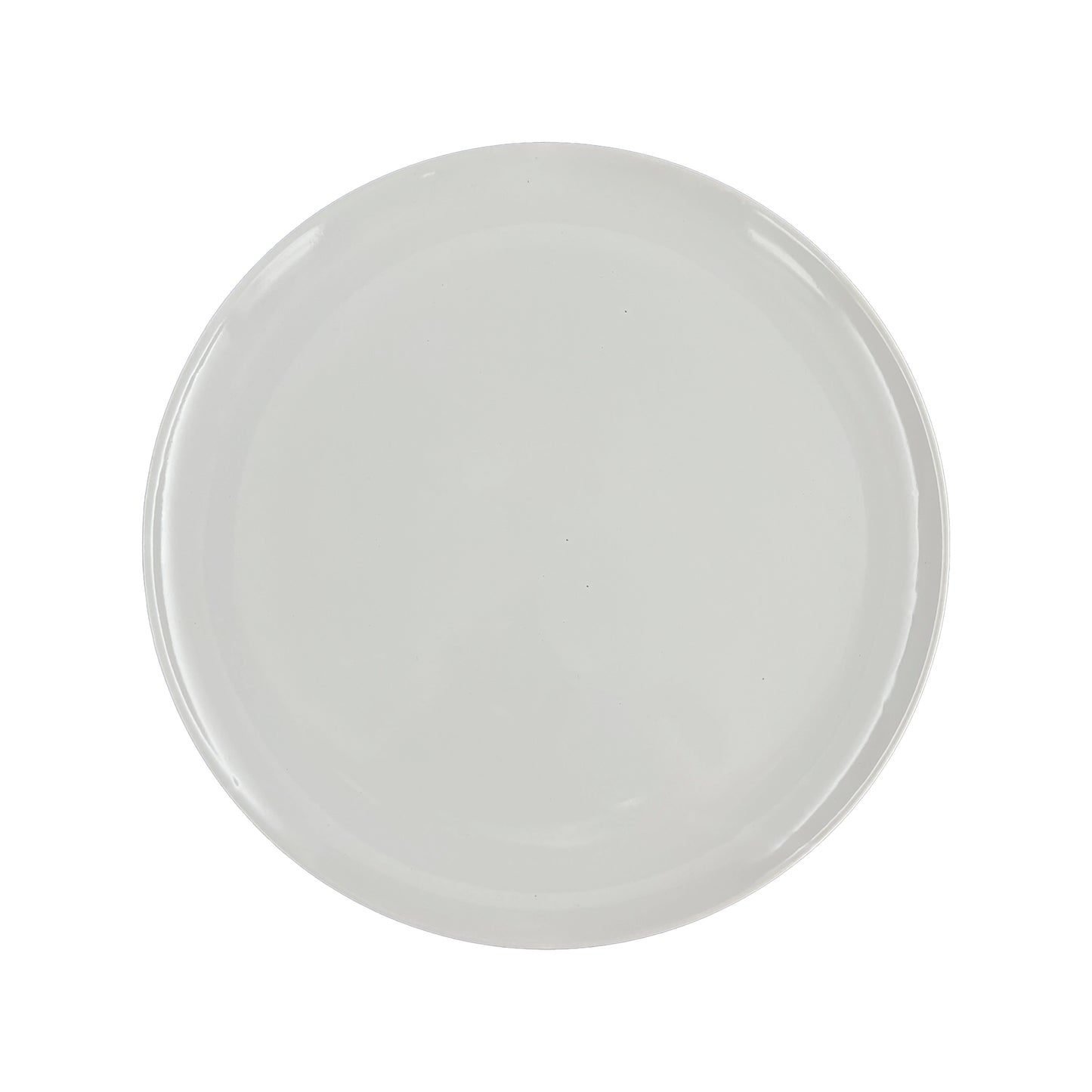 Shell Bisque Grey Porcelain 4 Piece Dinnerware Set, Service For 1