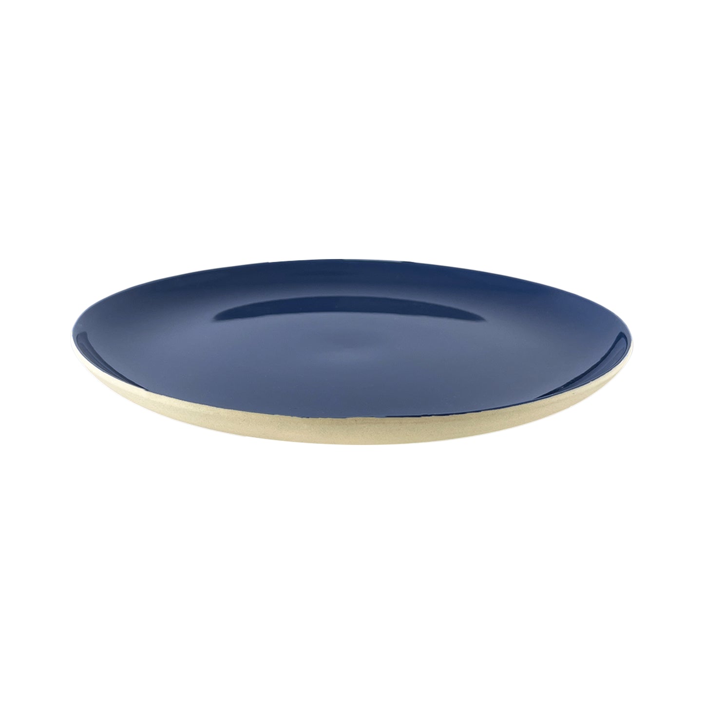 Shell Bisque Indigo Porcelain Dinner Plate, Set of 4