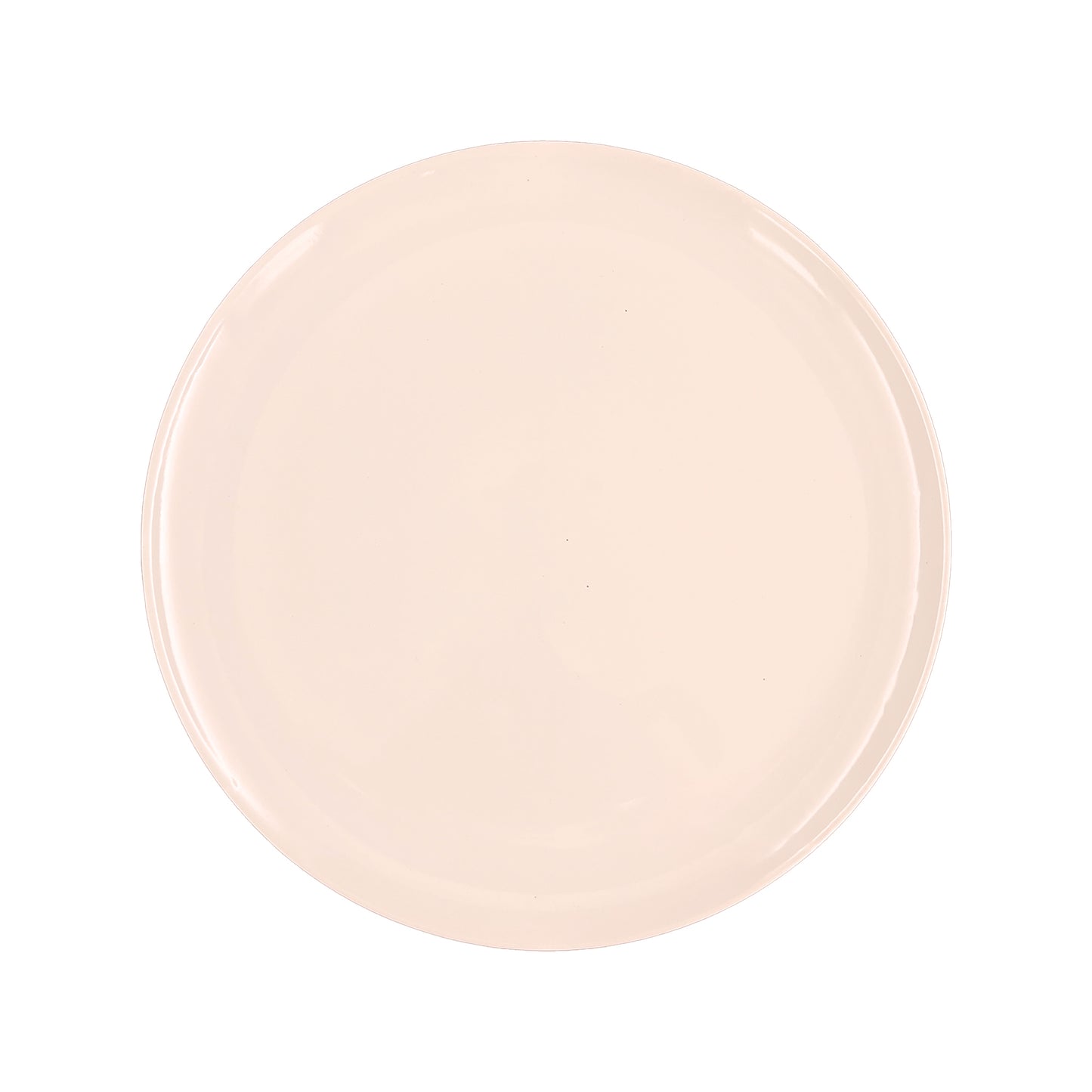 Shell Bisque Soft Pink Porcelain 4 Piece Dinnerware Set, Service For 1