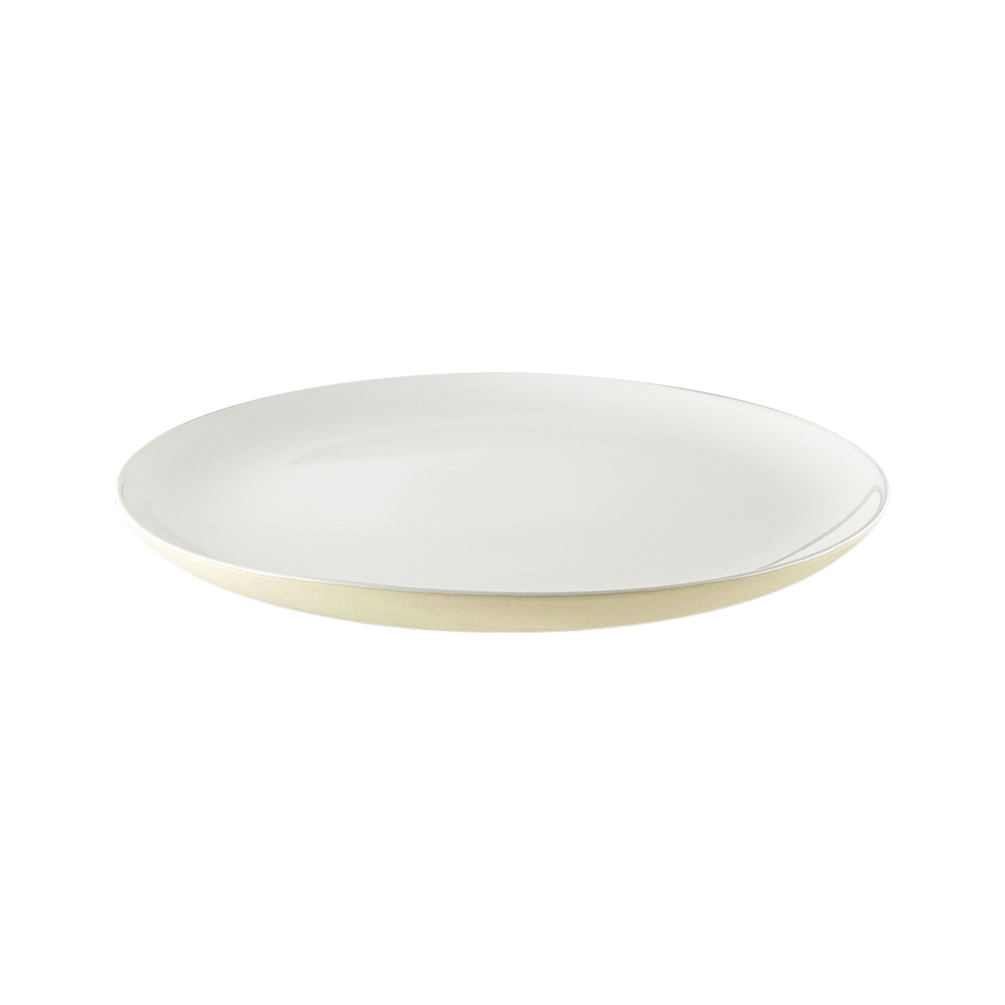 Shell Bisque White Porcelain 3 Piece Dinnerware Set, Service For 1