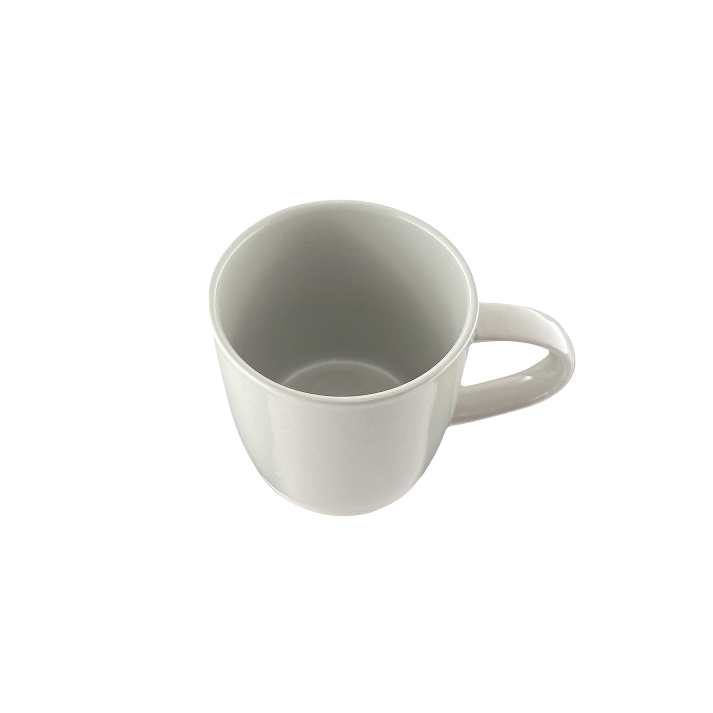 Shell Bisque Grey Porcelain 4 Piece Dinnerware Set, Service For 1
