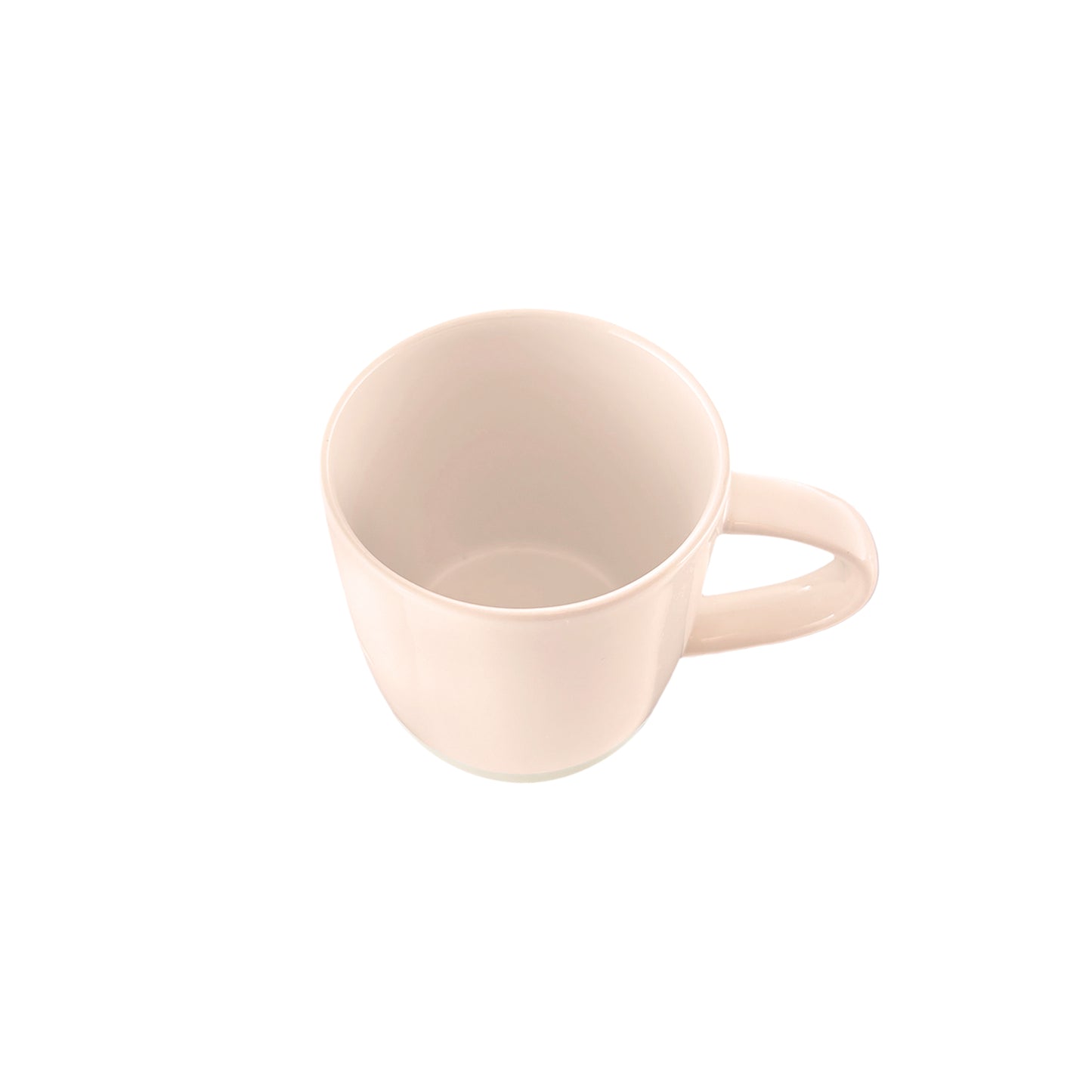Shell Bisque Soft Pink Porcelain 4 Piece Dinnerware Set, Service For 1