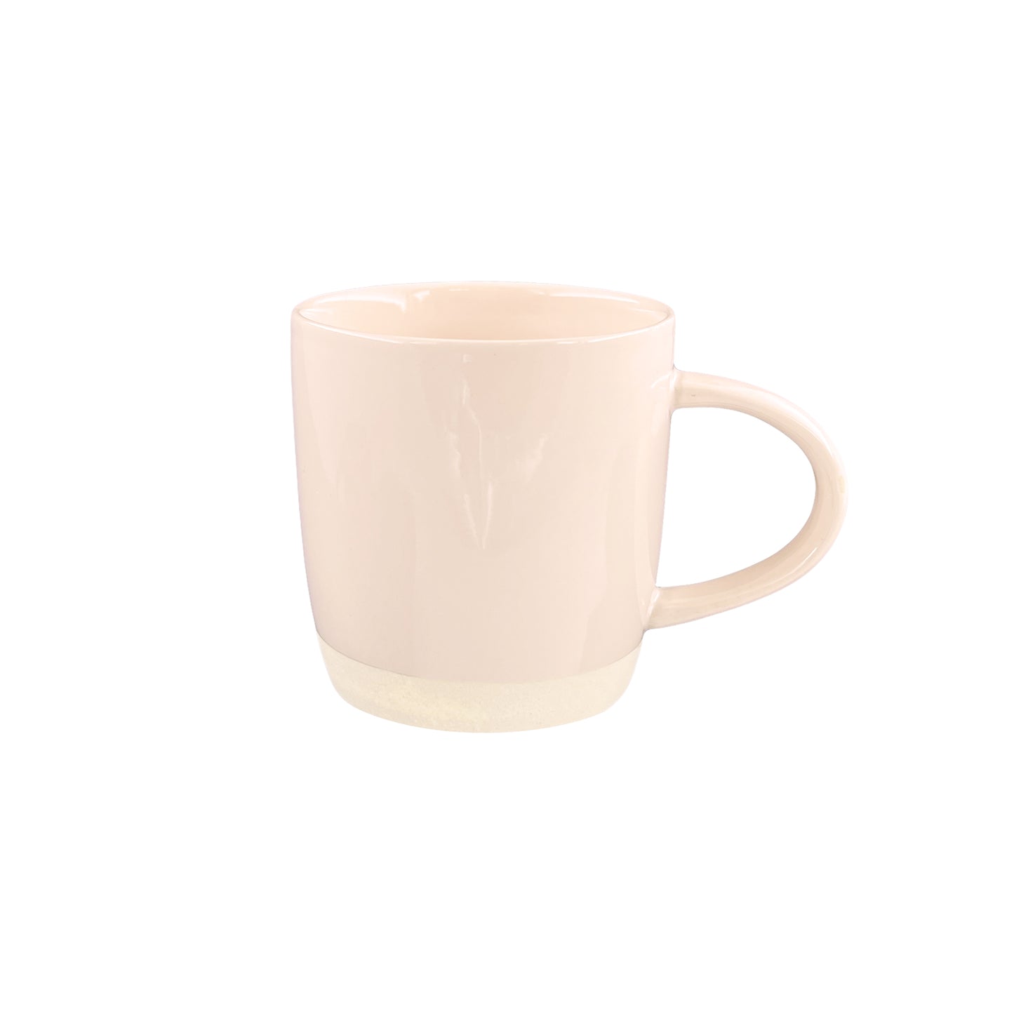 Shell Bisque Soft Pink Porcelain 4 Piece Dinnerware Set, Service For 1